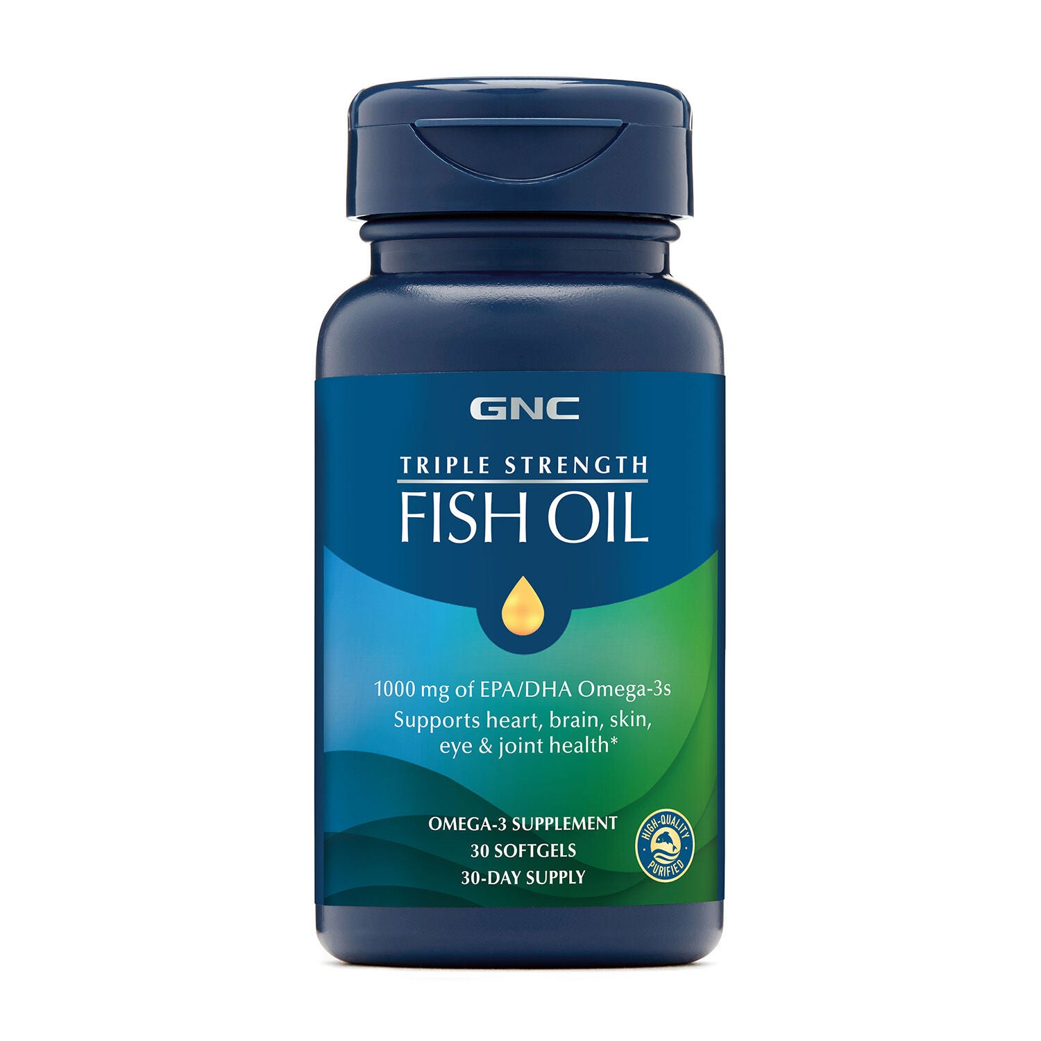 Triple Strength Fish Oil 1000mg - 30 Softgels (30 Servings)  | GNC