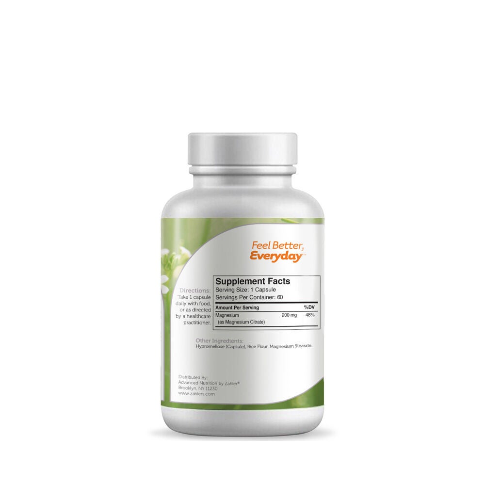 Magnesium: Bioactive Magensium Citrate - 60 Capsules (60 Servings)  | GNC