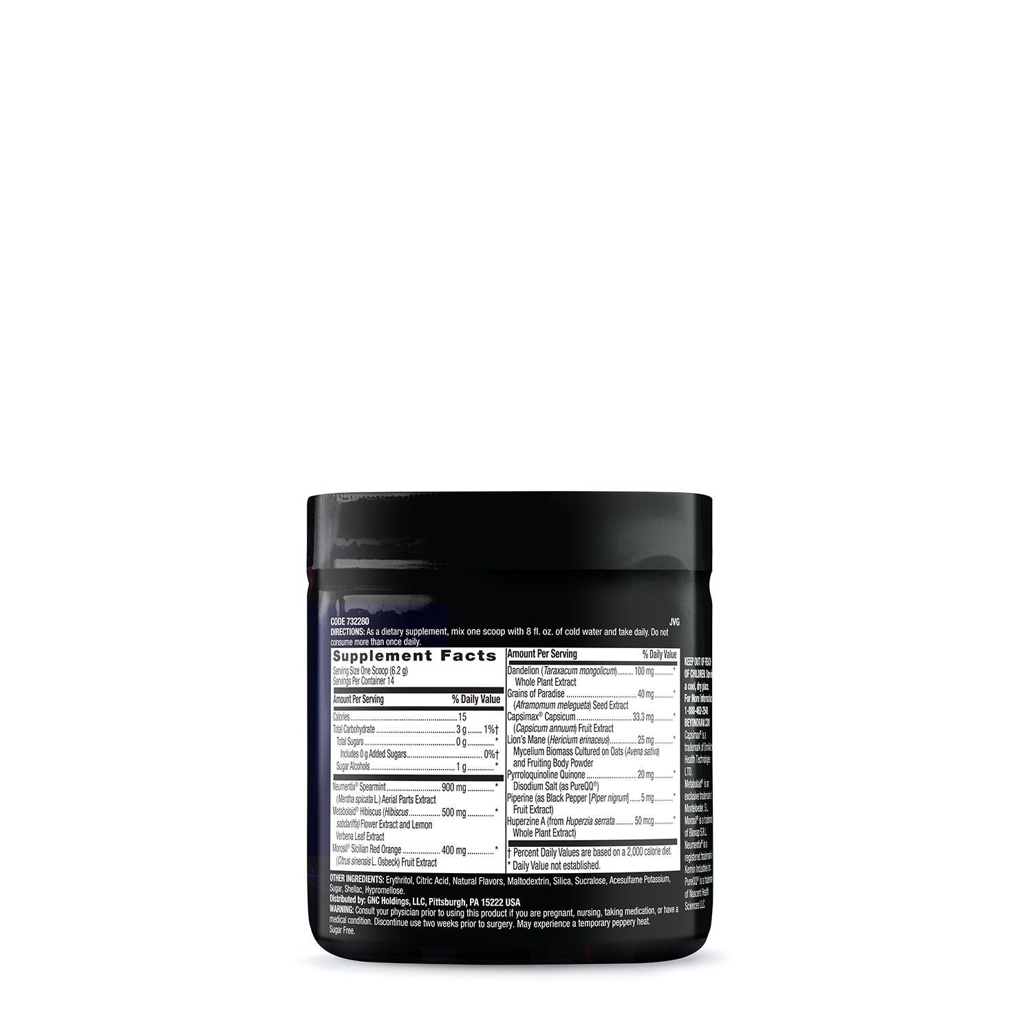 Beyond Raw Burn MF Non-Stimulant Gummy Burn Supplement Facts
