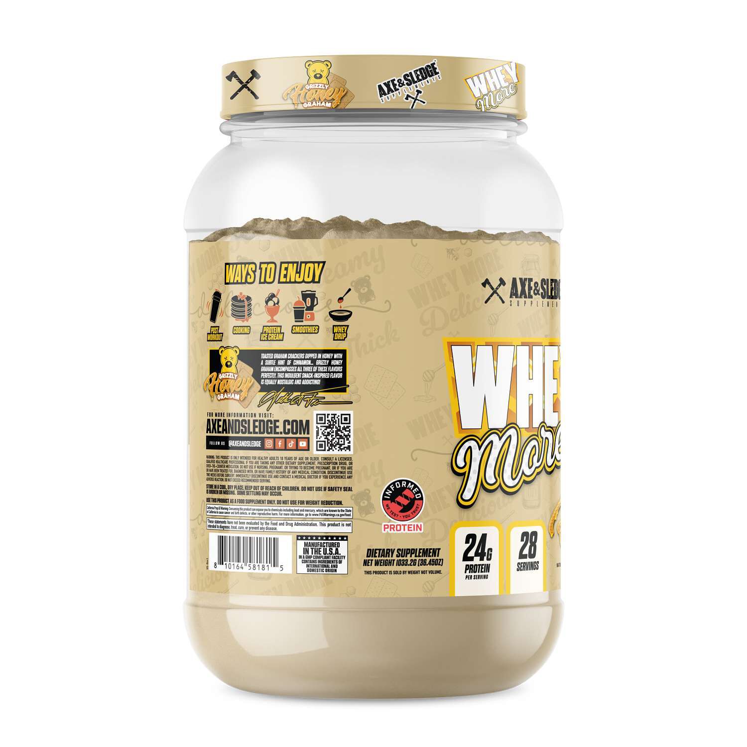 Whey More - Grizzly Honey Graham (28 Servings)