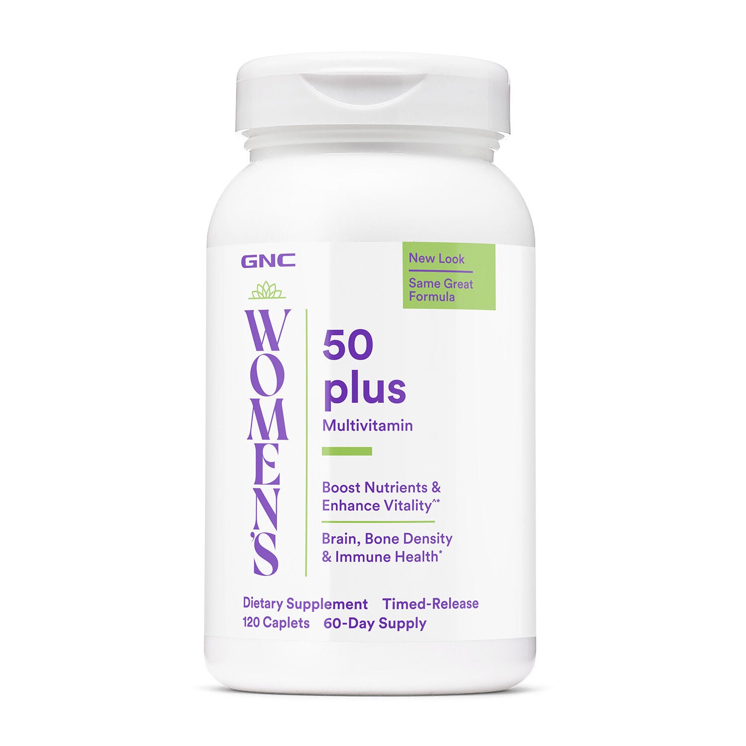 50 Plus Multivitamin V2 - 120 Caplets (60 Servings)