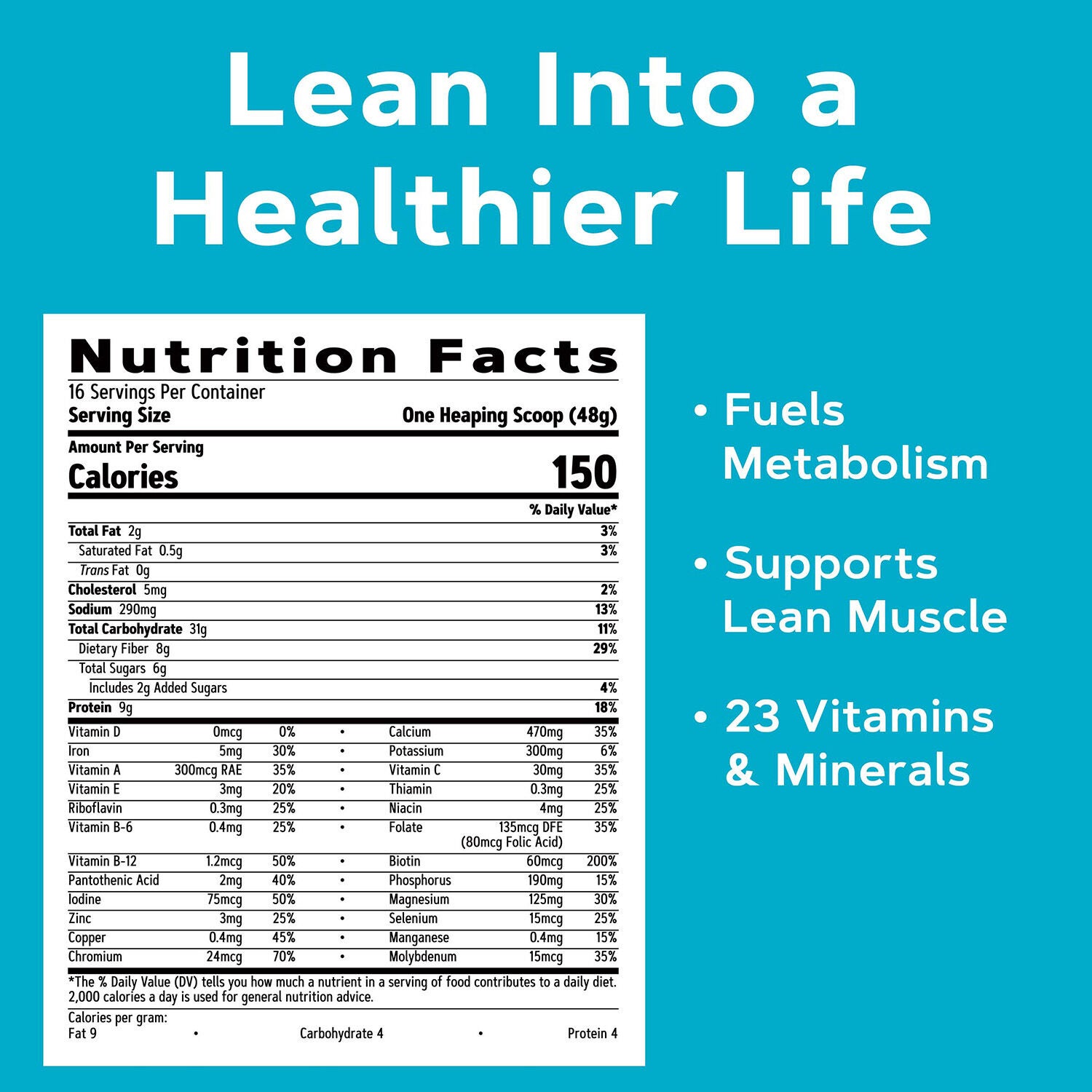Lean Shake Classic - Swiss Chocolate (16 Servings) Swiss Chocolate | GNC