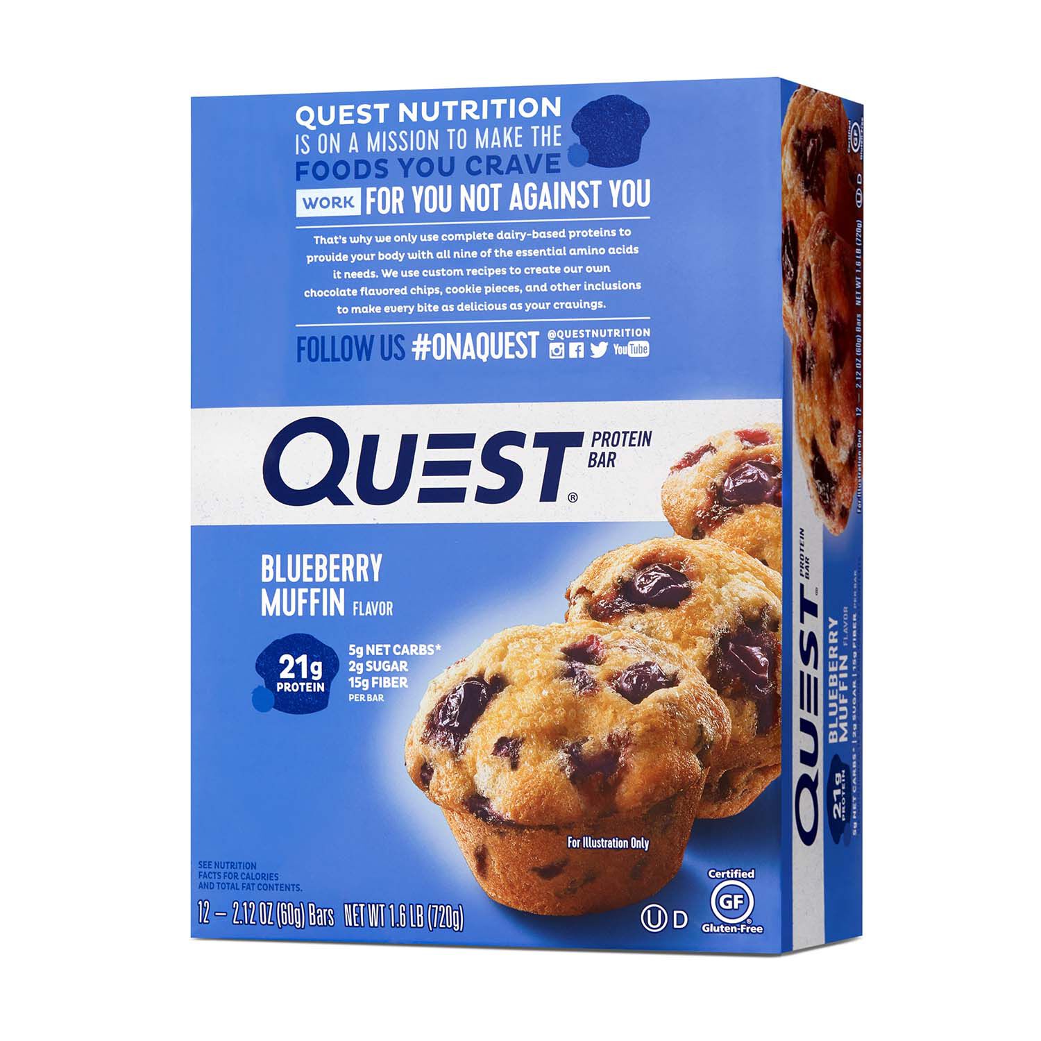 Quest Bar&reg; - Blueberry Muffin (12 Bars) Blueberry Muffin | GNC
