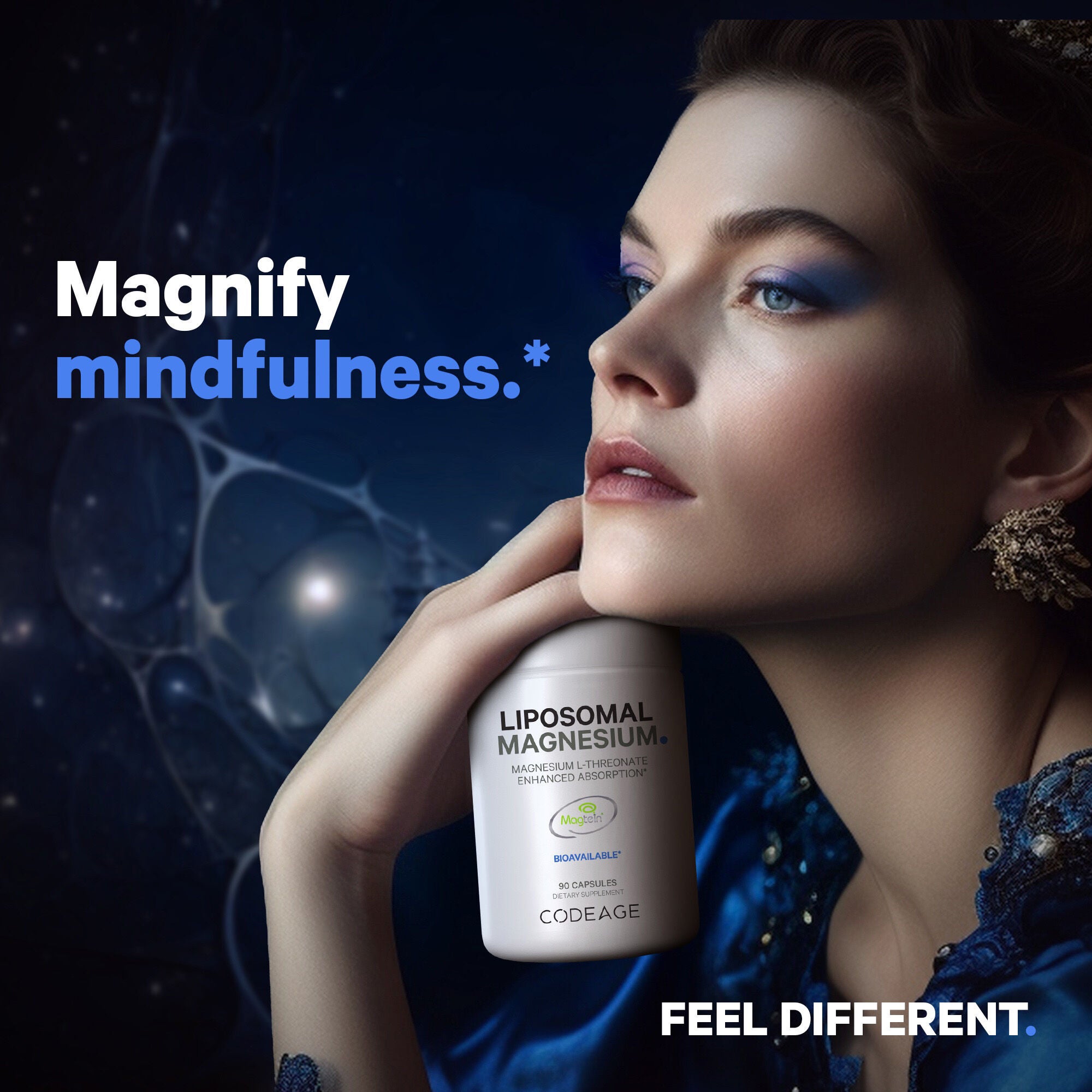 Liposomal Magnesium L-Threonate - 90 Capsules (30 Servings)  | GNC
