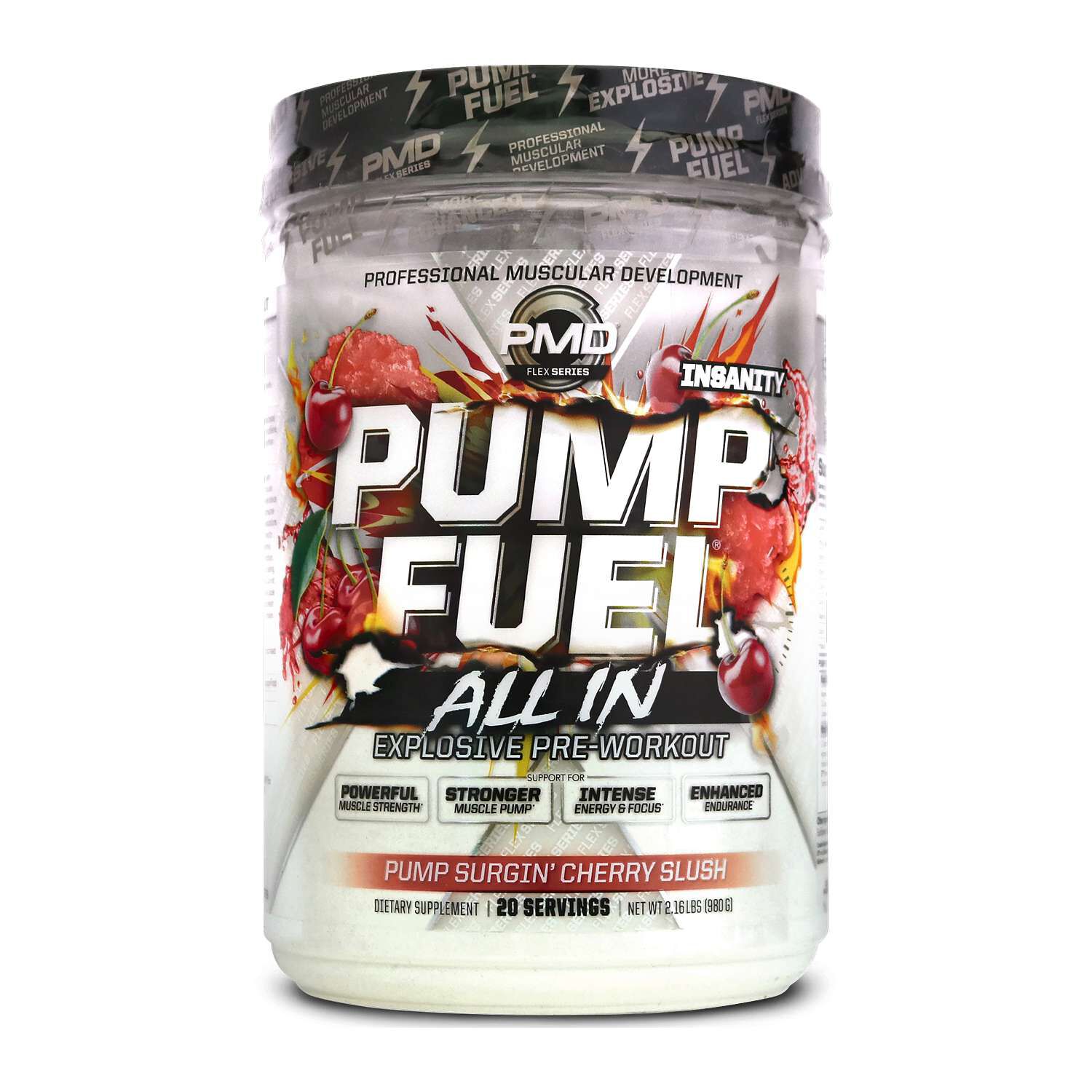 PMD® - Pump Fuel All In Pre-Workout - Pump Surgin' Cherry Slush
