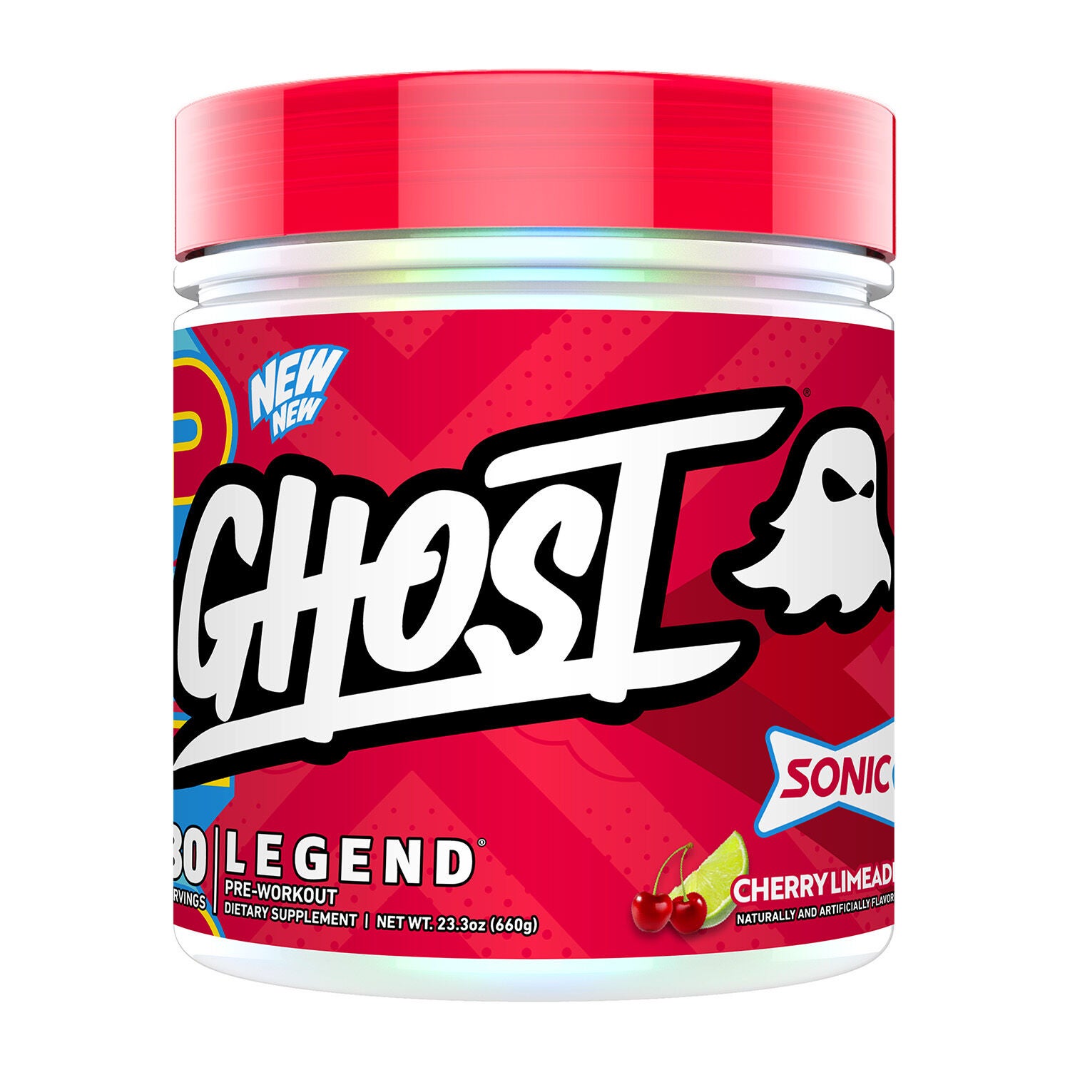 GHOST® - LEGEND® V4 Pre-Workout - Sonic® Cherry Limeade (30