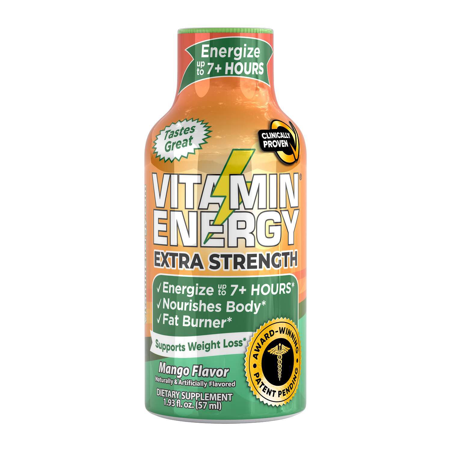 Immune+ Energy with Benefits - Mango - 1.93 oz. (12 Bottles)  | GNC