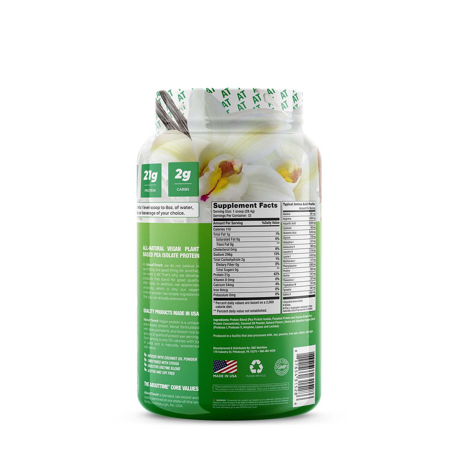 Vegan Protein - Natural Vanilla (32 Servings) Vanilla | GNC