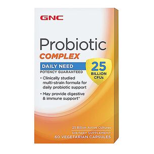 Probiotic Complex - 25 Billion CFUs - 60 Capsules &#40;60 Servings&#41;  | GNC