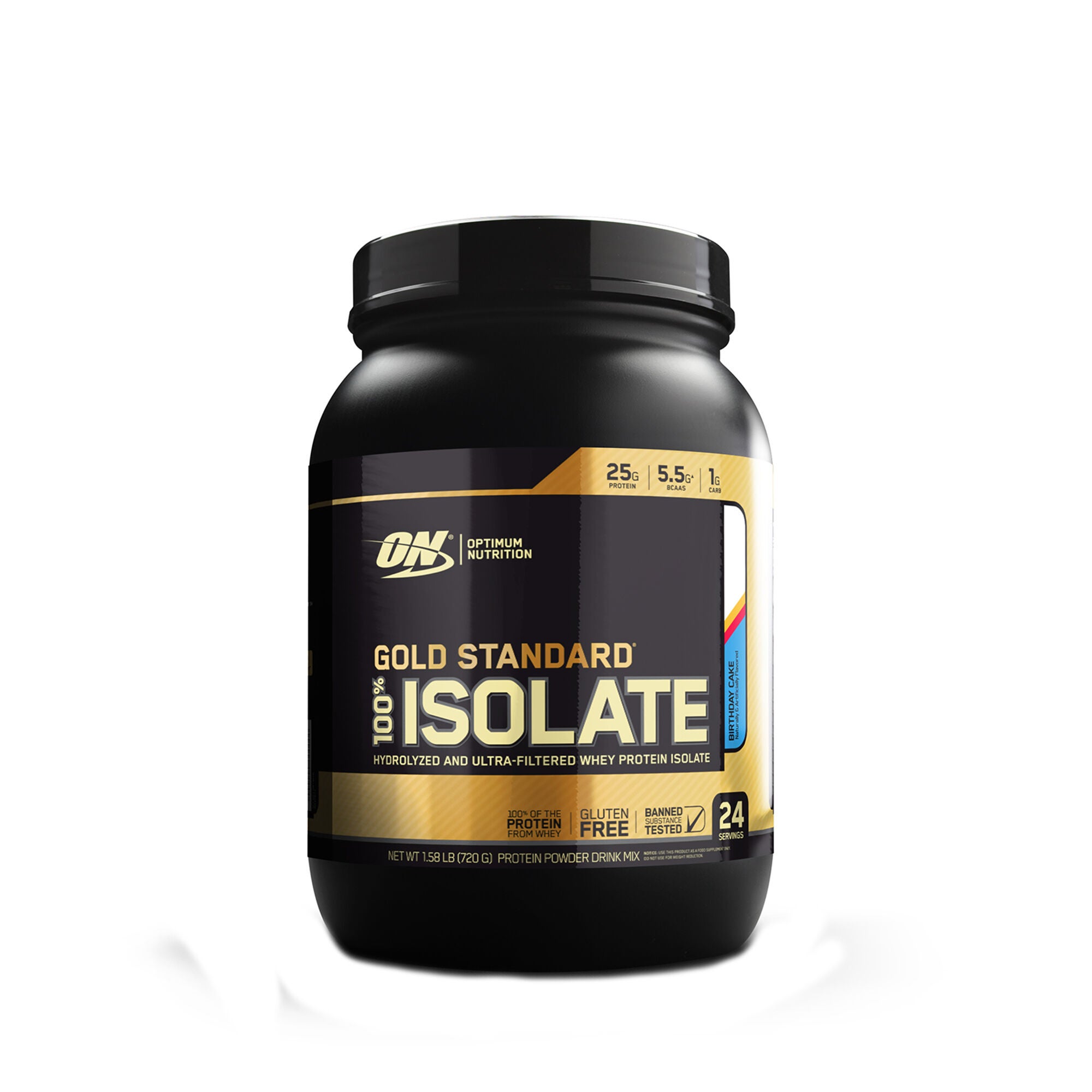 Optimum Nutrition Gold Standard 100 Isolate Birthday Cake Gnc