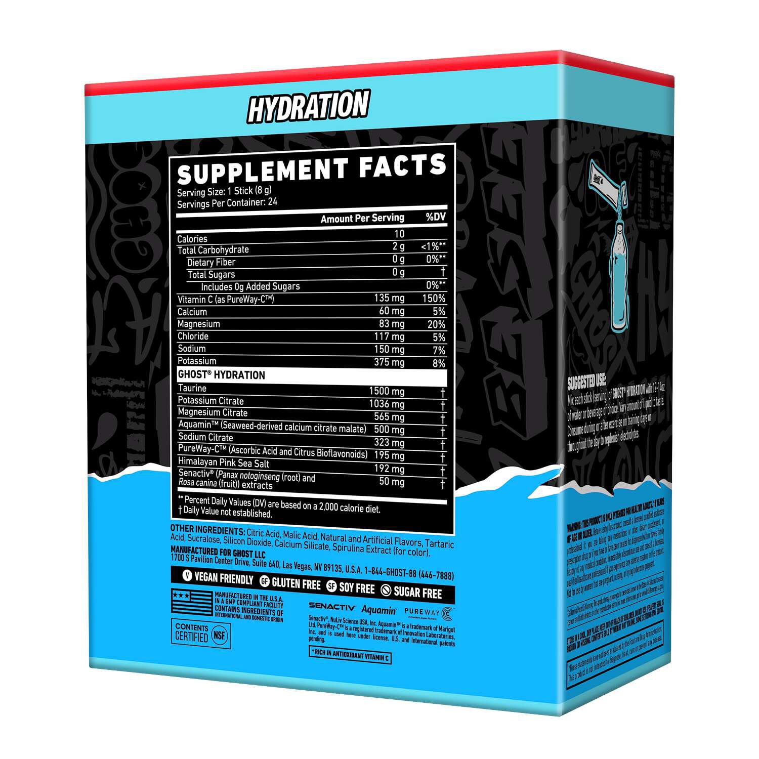Hydration Sticks - 'Merica Pop (24 Stick Packs)