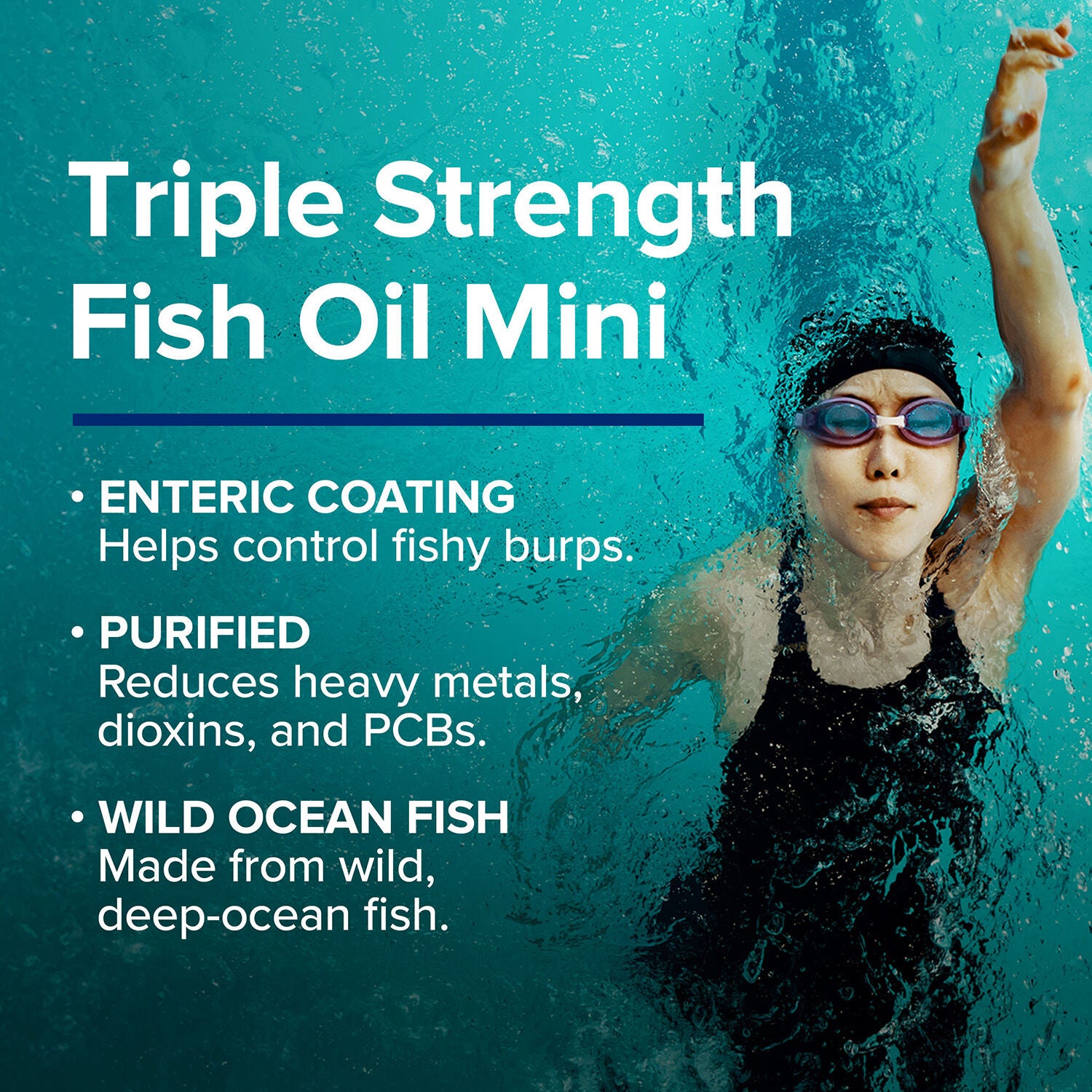 Triple Strength Fish Oil Mini - 240 Softgels (120 Servings)  | GNC