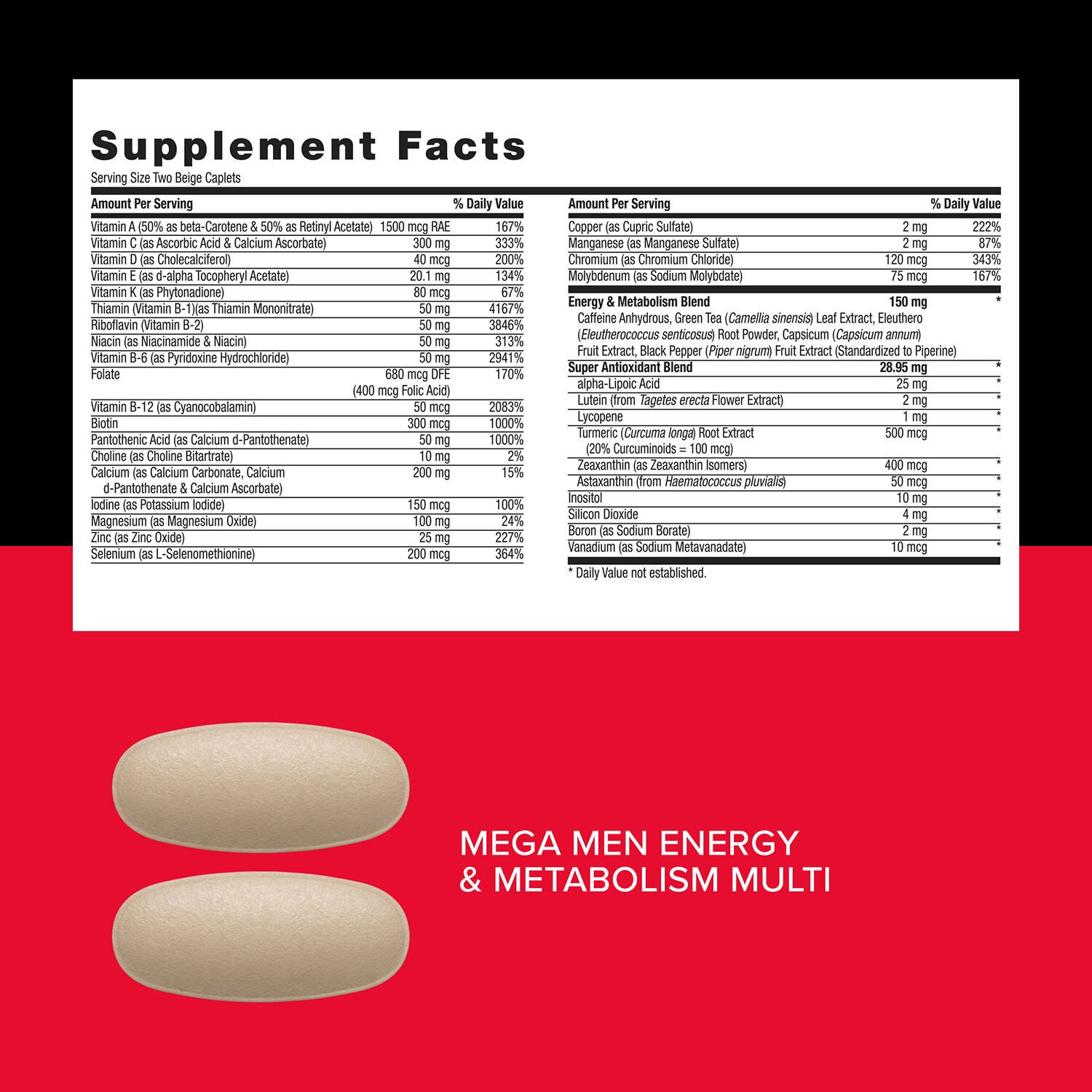 Energy &amp; Metabolism Vitapak&reg; Program V1 (1 Month Supply)  | GNC