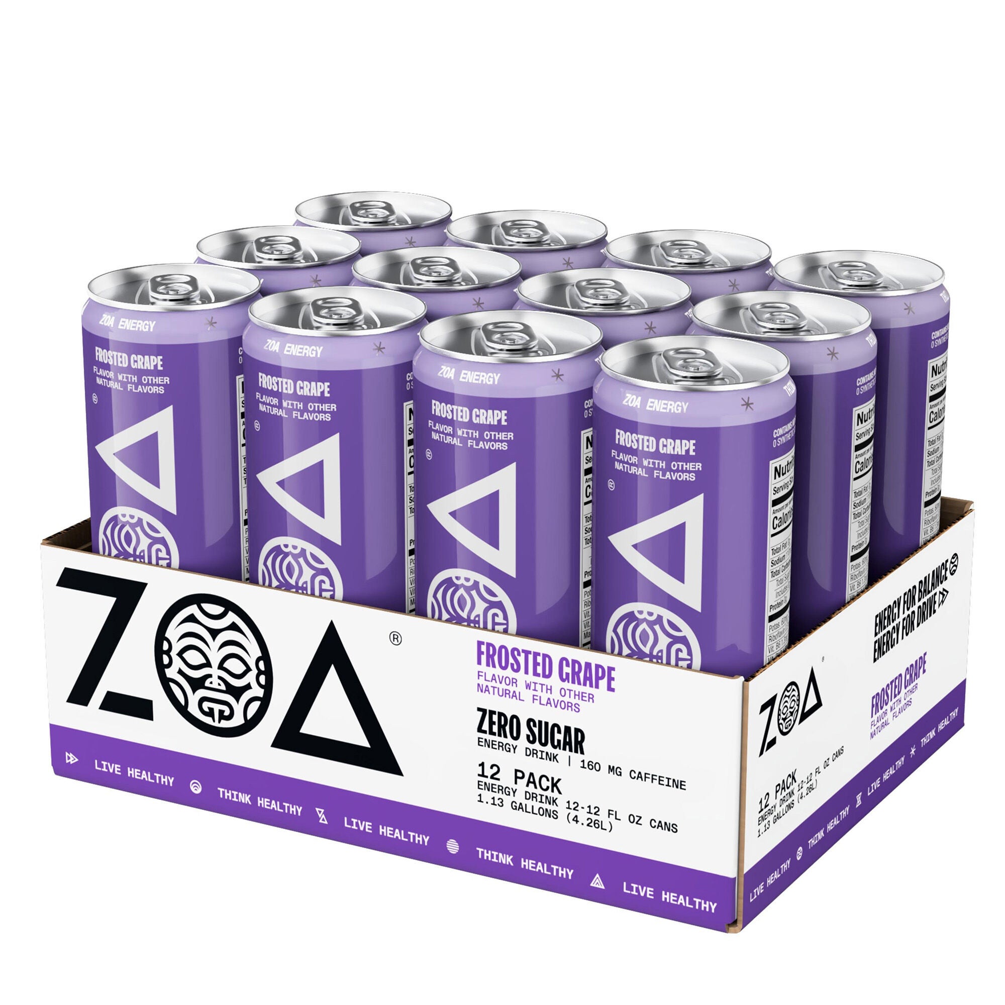 Zero Sugar Energy Drink - Frosted Grape - 12 Cans Frosted Grape | GNC
