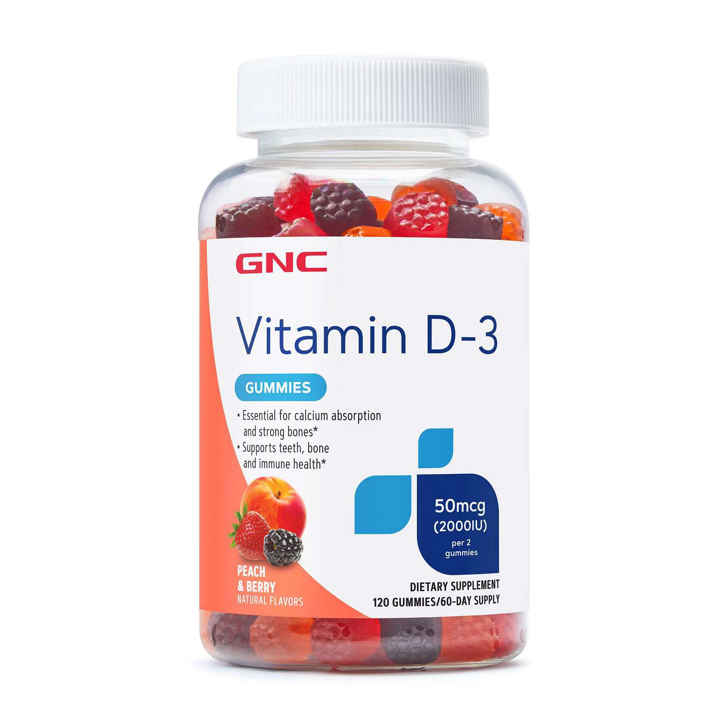 Vitamin D-3 Gummies - 120 Gummies (60 Servings)