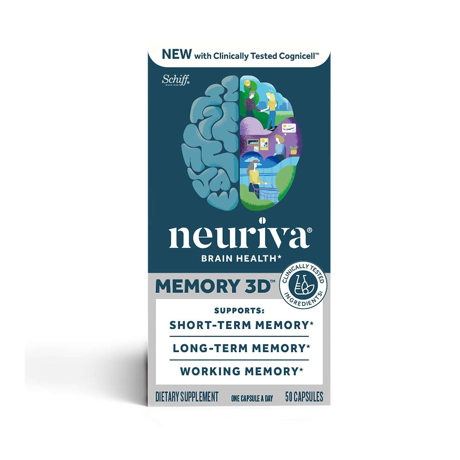 Brain Health* Memory 3D - 30 Capsules (30 Servings)