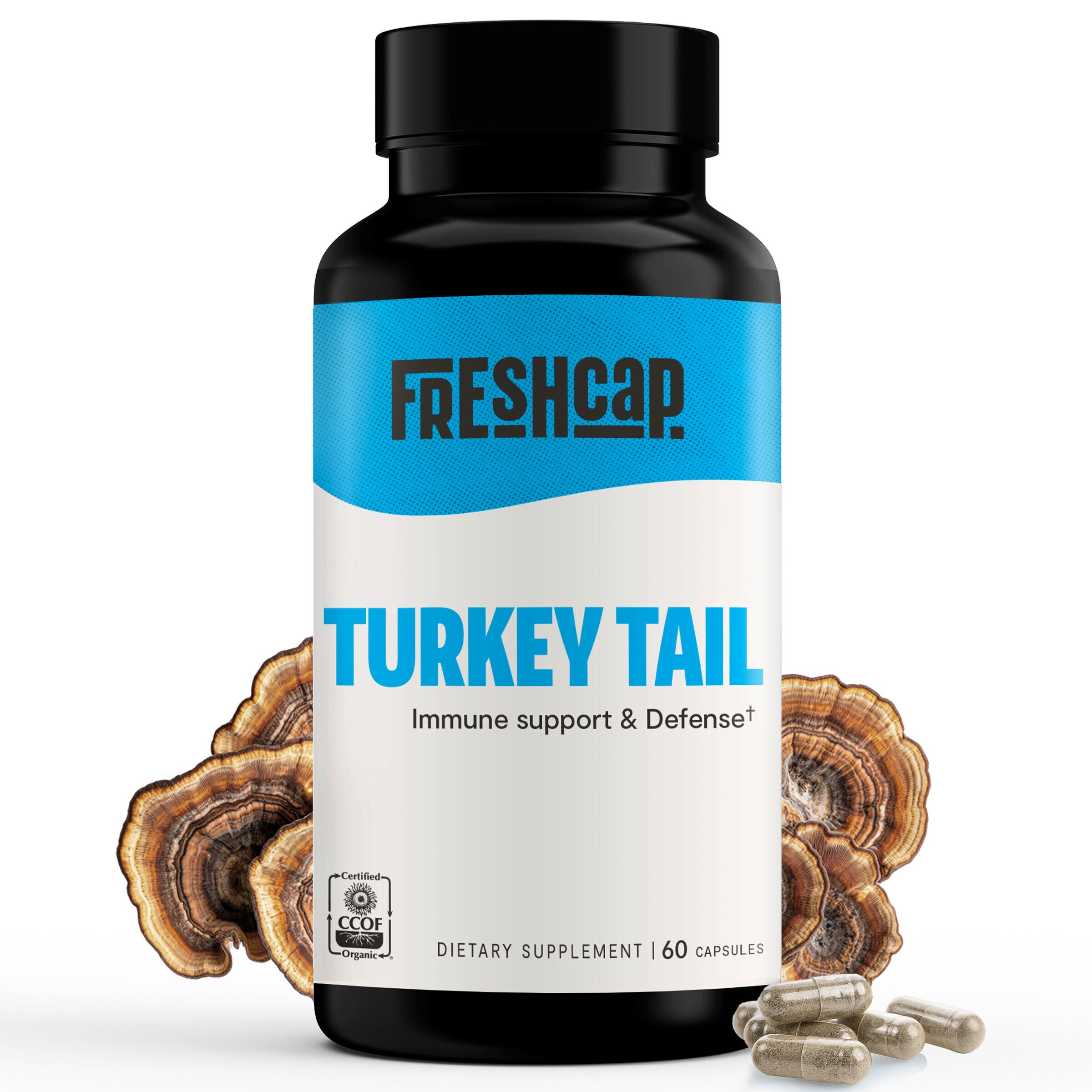 Turkey Tail - 60 Capsules (30 Servings)  | GNC