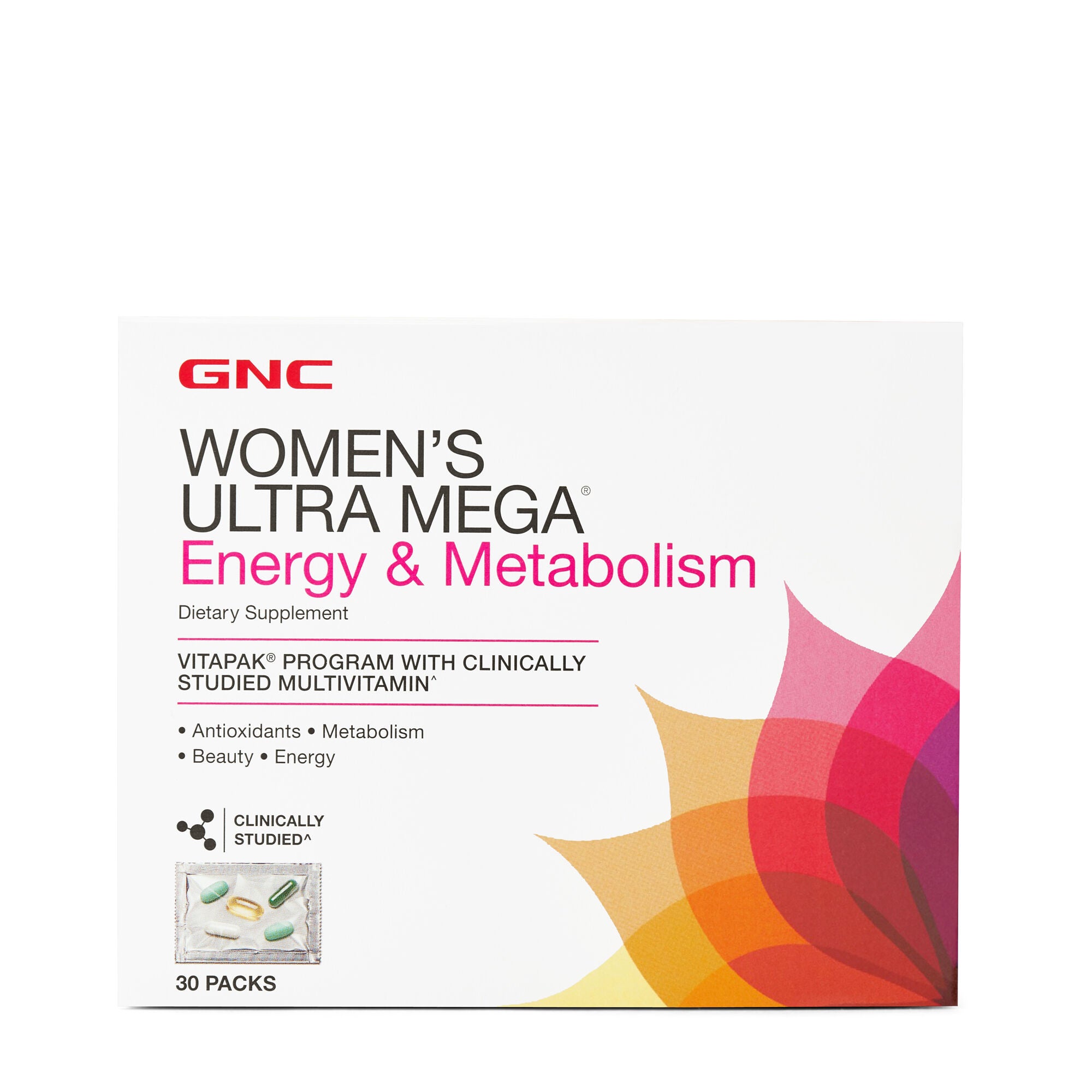 Gnc Women S Ultra Mega Energy Metabolism Vitapak Program Gnc