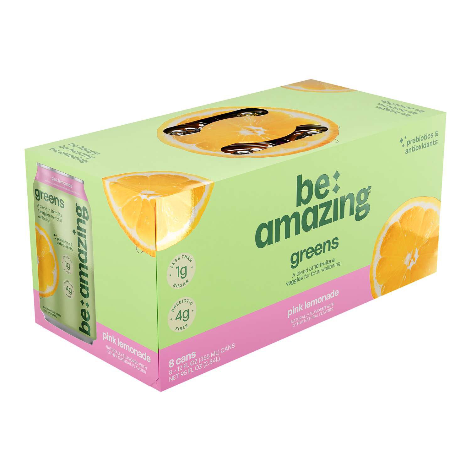 Greens RTD - Pink Lemonade - 12 fl oz (8 Cans)