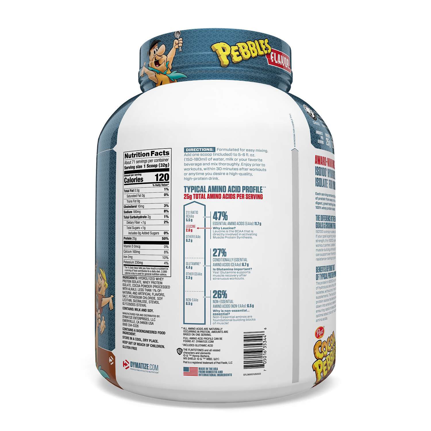 ISO100&reg; Hydrolyzed Protein Powder - Cocoa Pebbles (71 Servings)