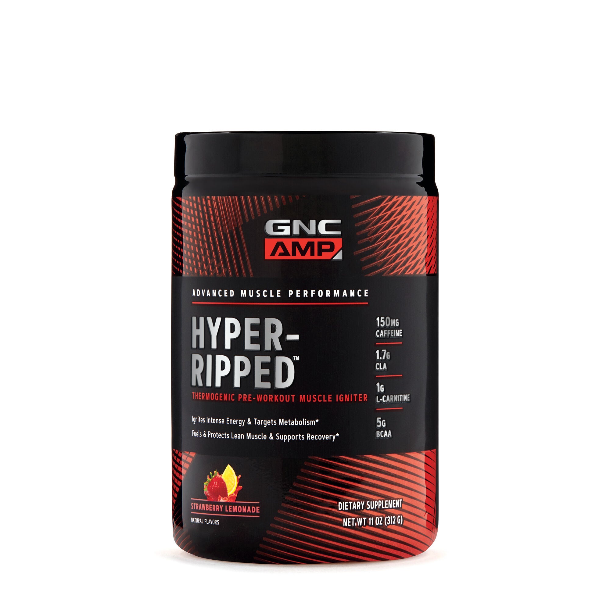 Gnc Amp Hyper Ripped Pre Workout Strawberry Lemonade Gnc