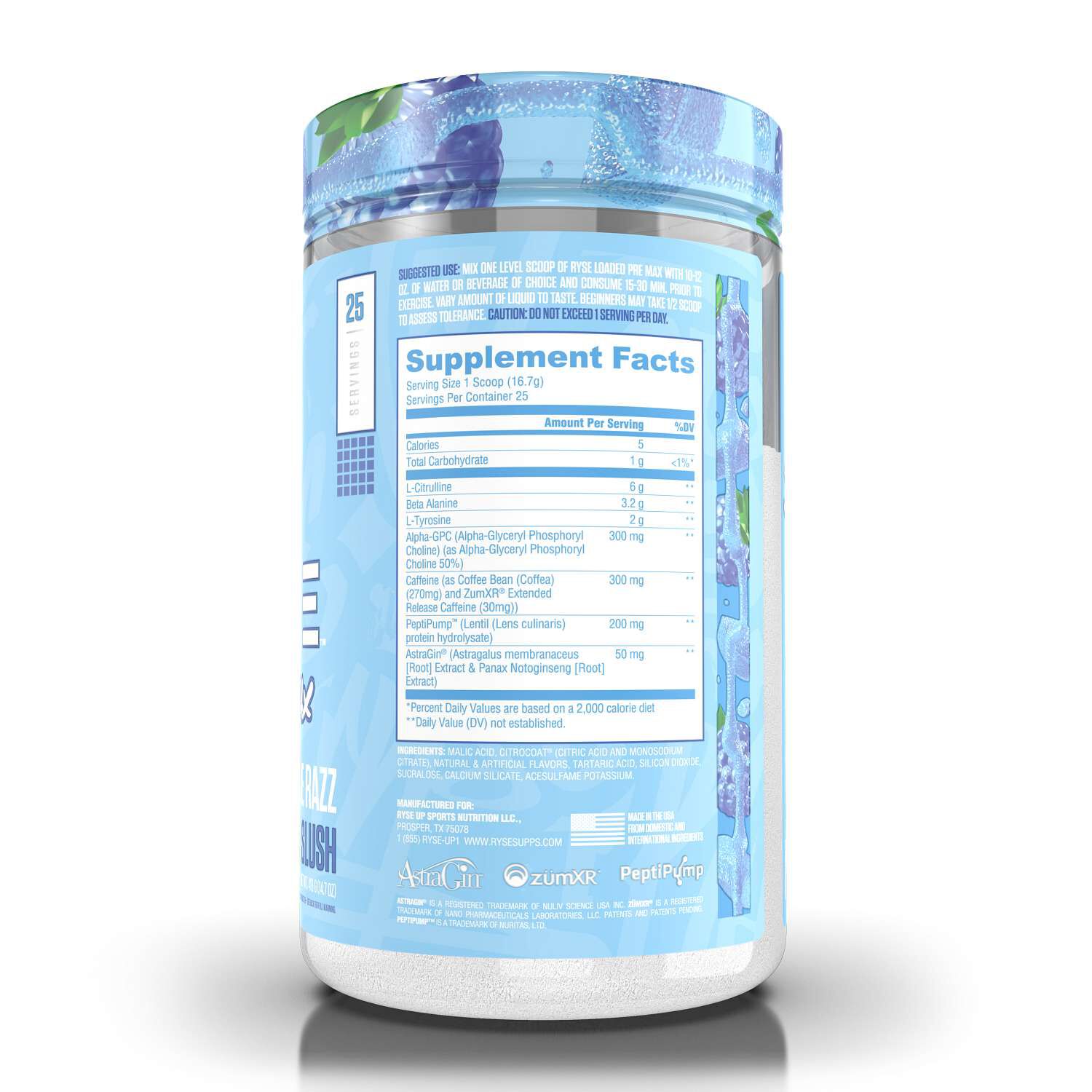 Loaded Pre Max - Blue Razz Slush (25 Servings)