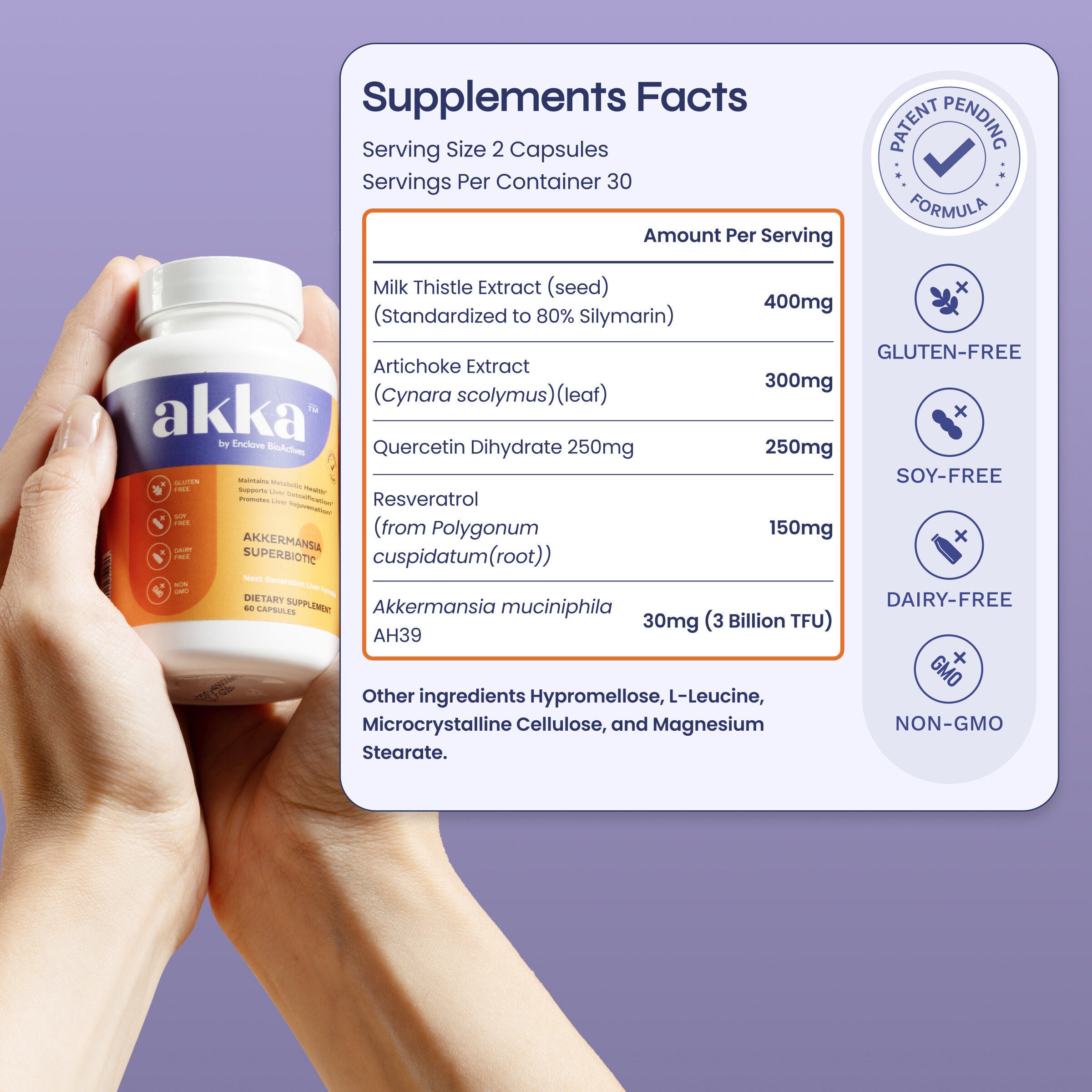 Akka: Akkermansia Superbiotic - 60 Capsules (30 Servings)