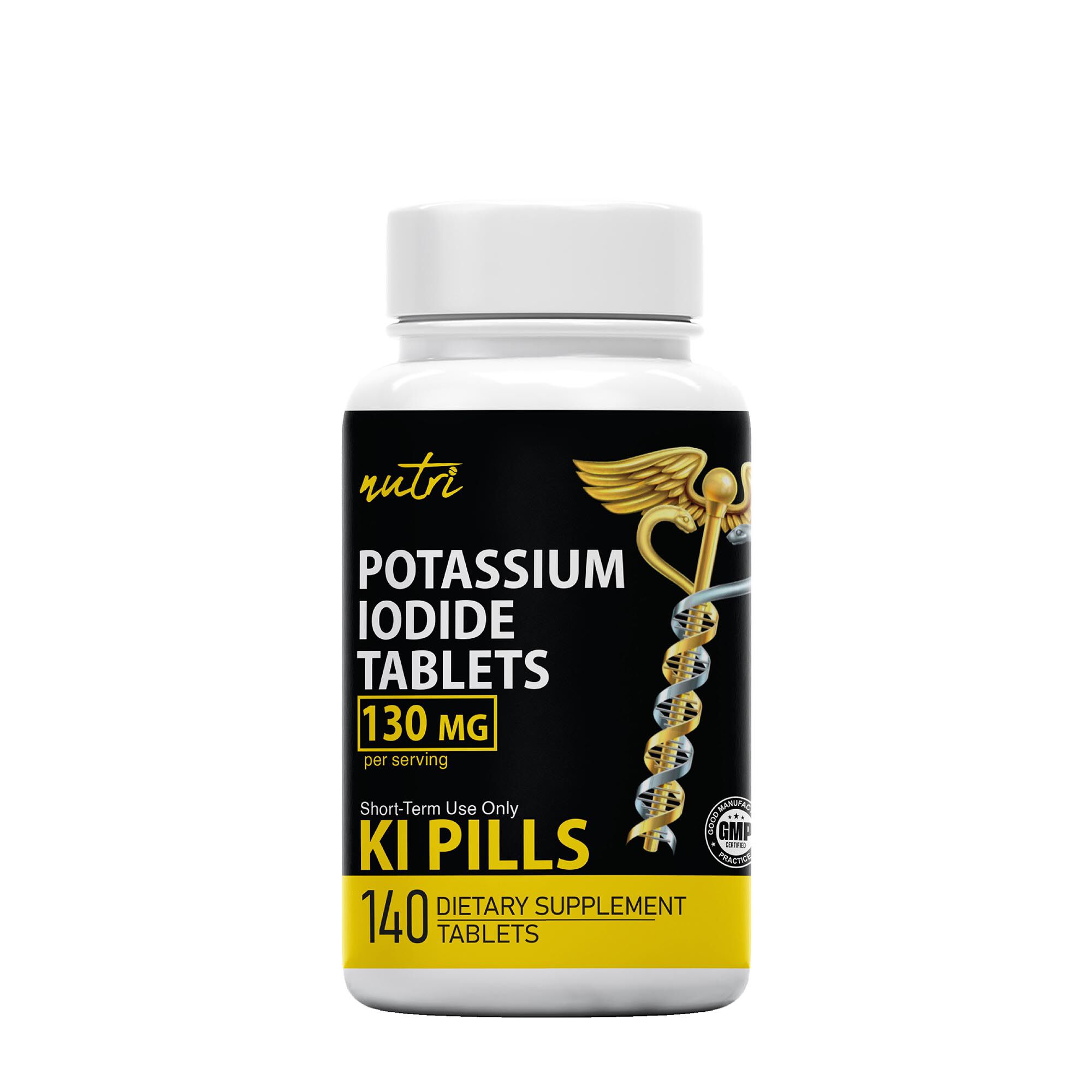 Potassium Iodide Tablets 130mg - 140 Tablets (140 Servings)  | GNC
