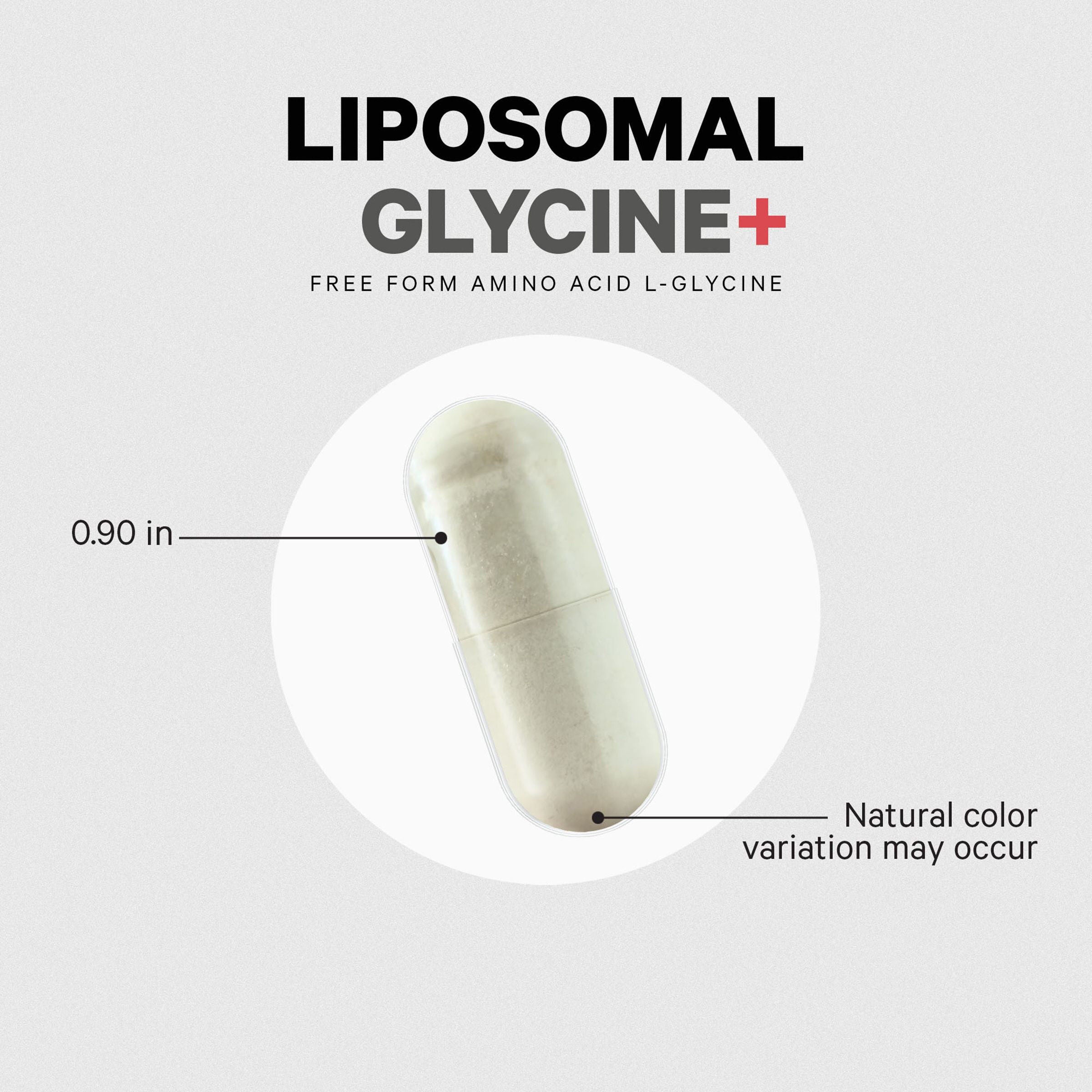 Liposomal Glycine+ - 180 Vegetable Capsules (60 Servings)  | GNC
