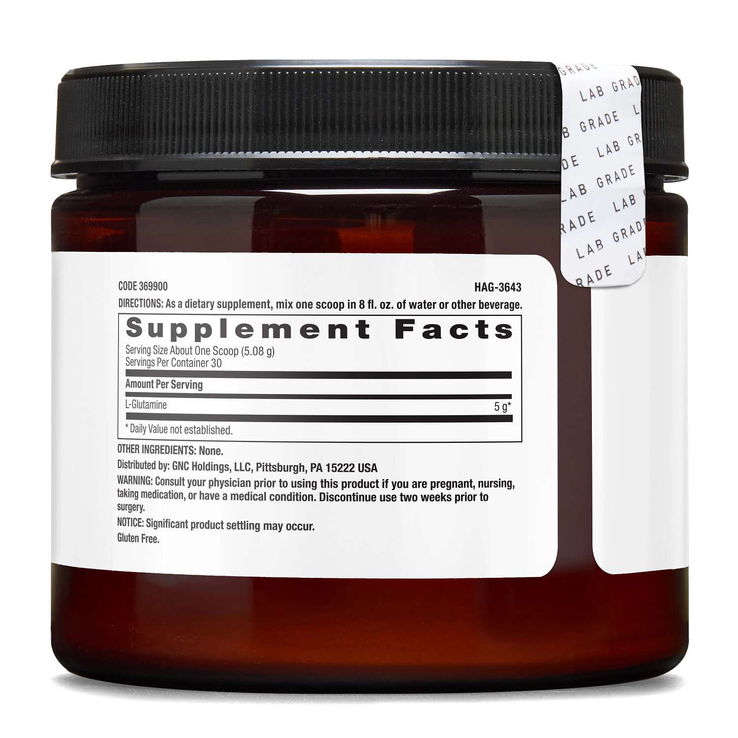 Chemistry Labs&trade; L-Glutamine&nbsp;(30 Servings)  | GNC
