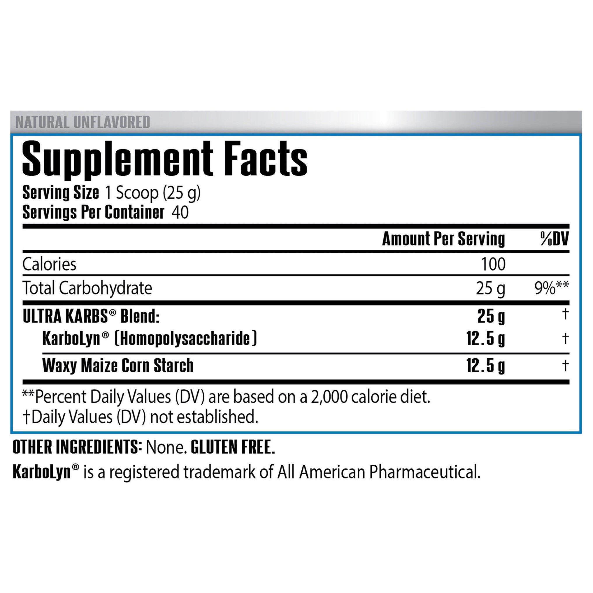ULTRA KARBS&trade; - Natural (40 Servings)