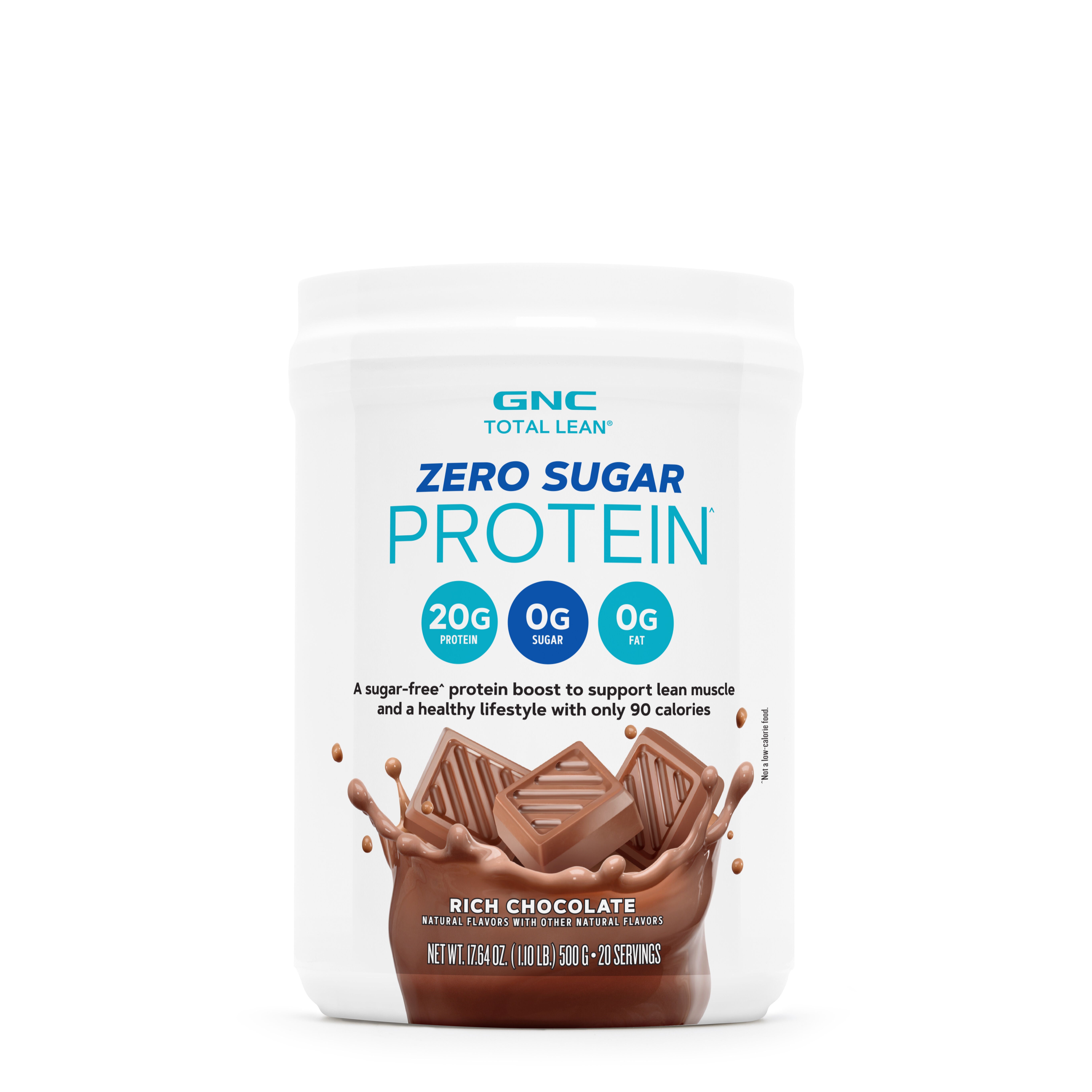 Zero Sugar Protein - Rich Chocolate (20 Servings)  | GNC