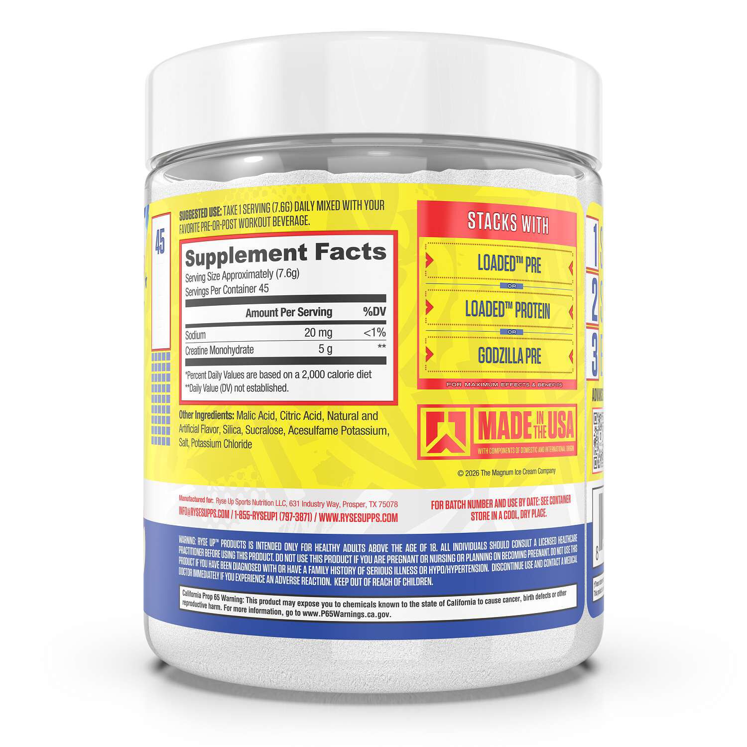 Creatine Monohydrate - Firecracker (45 Servings)