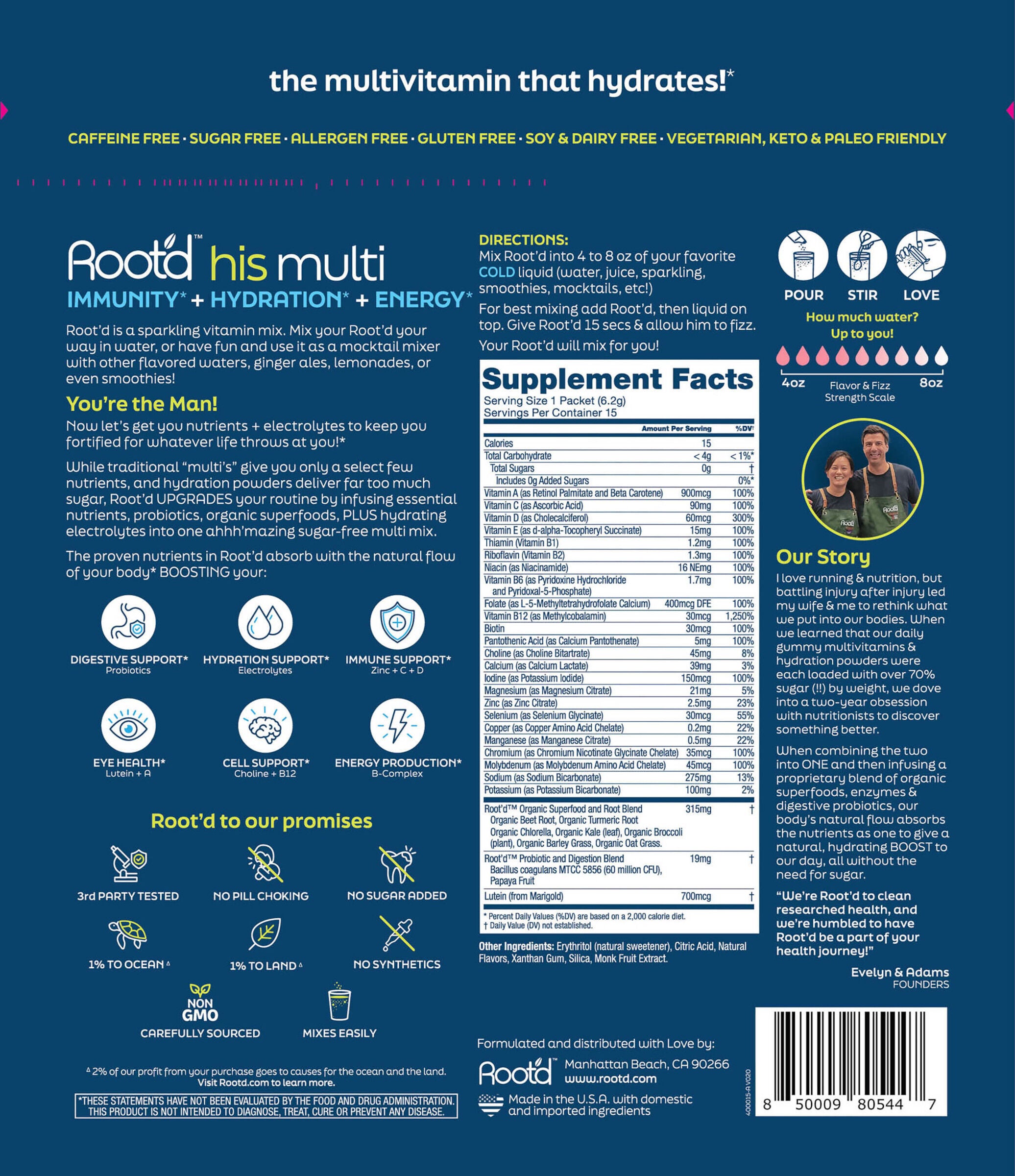 His Multi - Orchard Berry (15 Packets)  | GNC