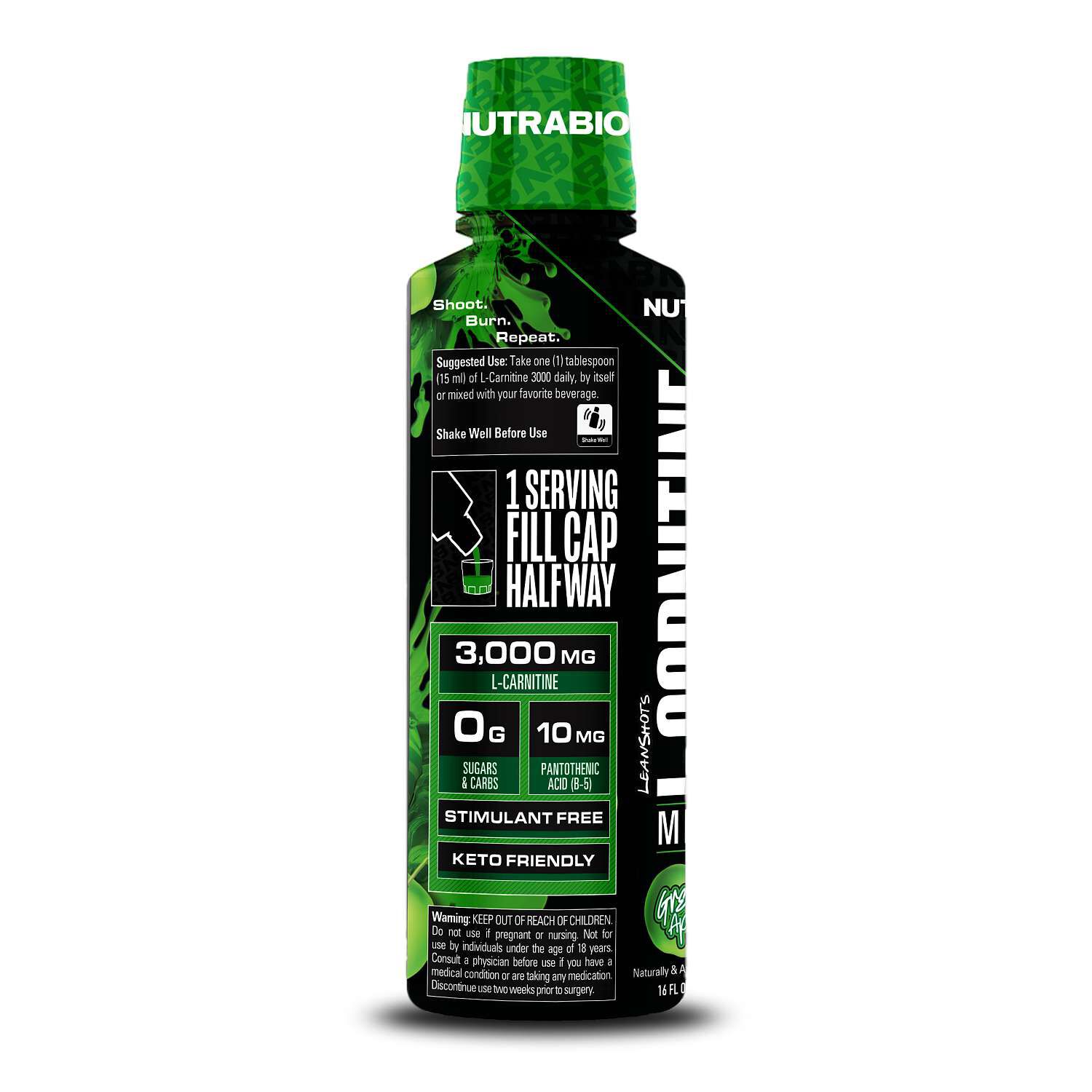 L-Carnitine 3000 - Green Apple - 16 fl oz (31 Servings)