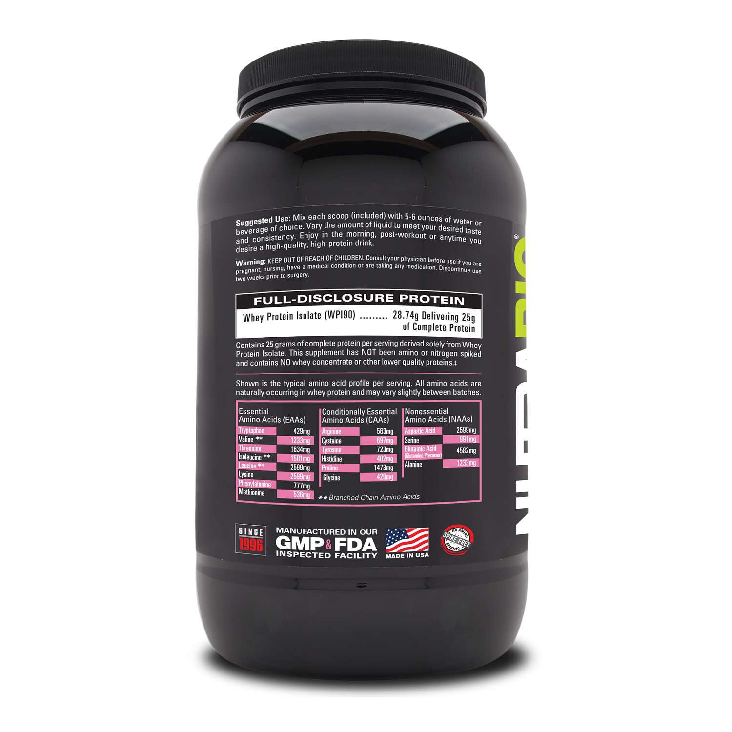 Whey Protein Isolate - Strawberry Ice Cream (30 Servings) Strawberry Ice Cream | GNC