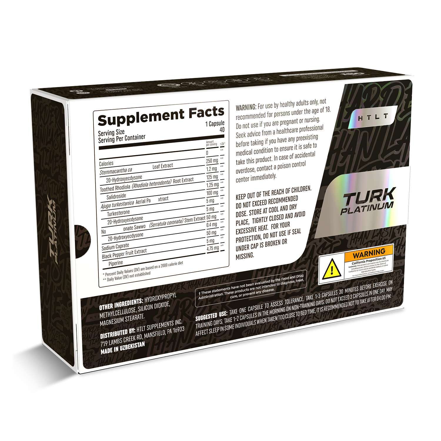 Turk Platinum (40 Capsules)  | GNC