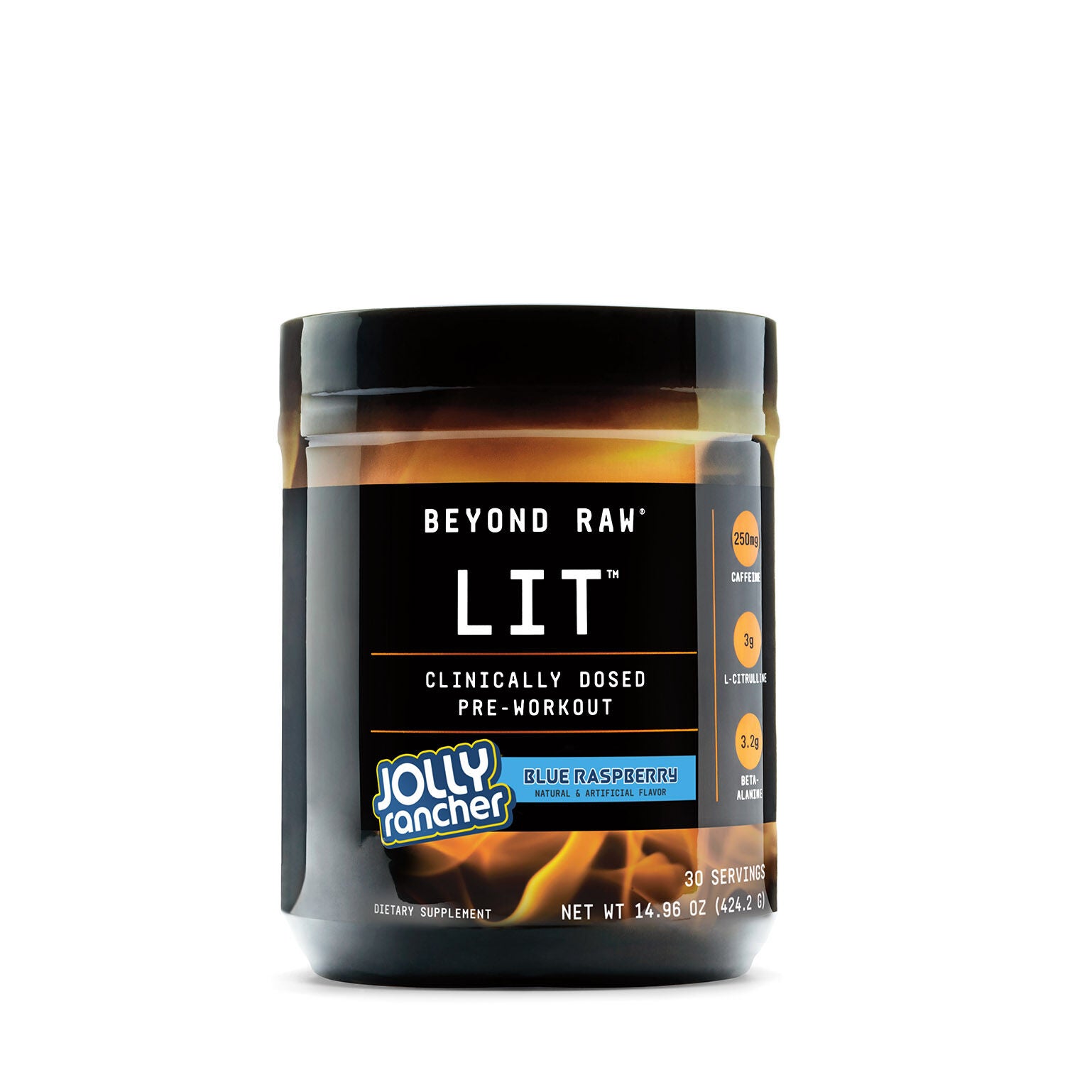Beyond Raw Lit Jolly Rancher Blue Raspberry Gnc