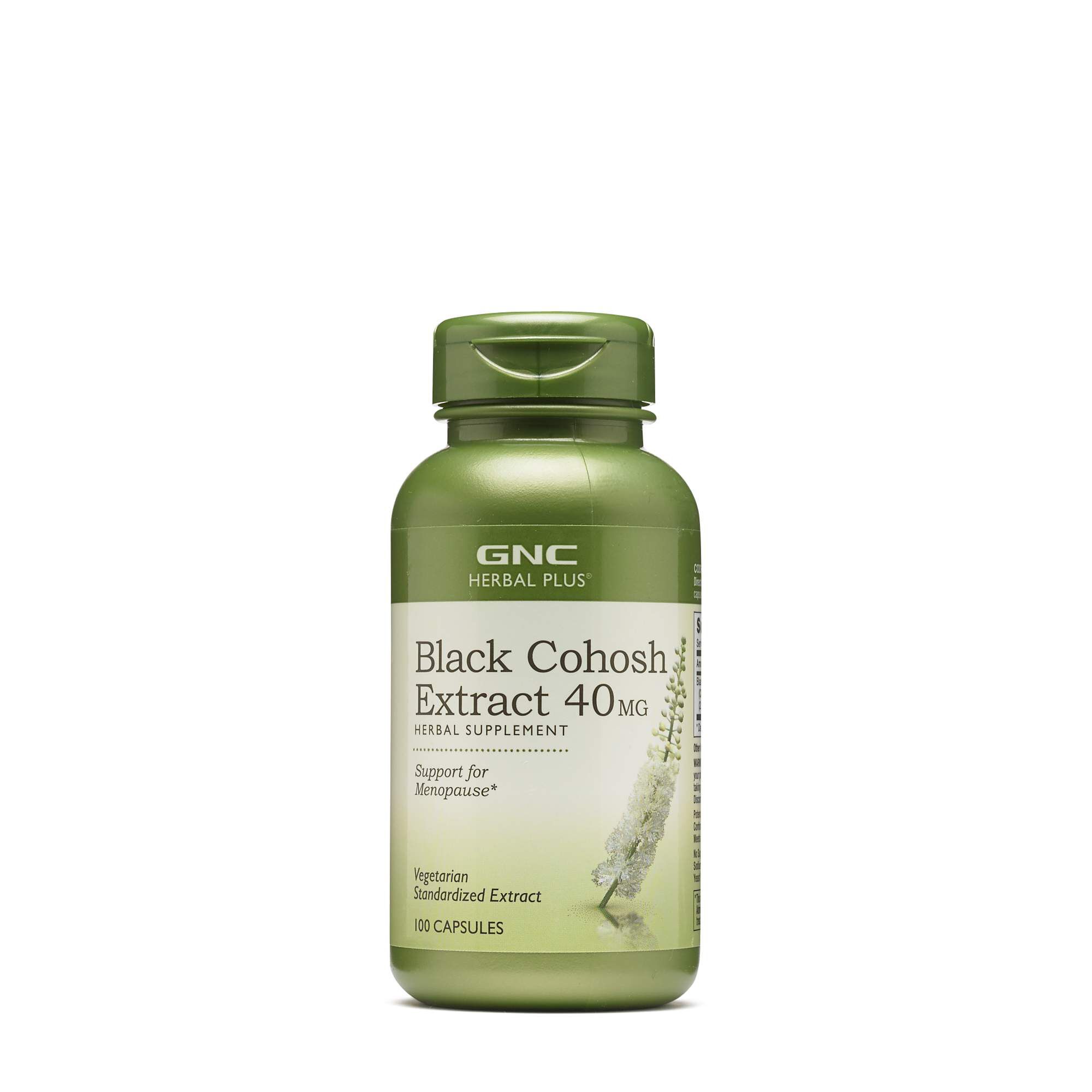 Black Cohosh Extract 40mg 100 Capsules (100 Servings) GNC