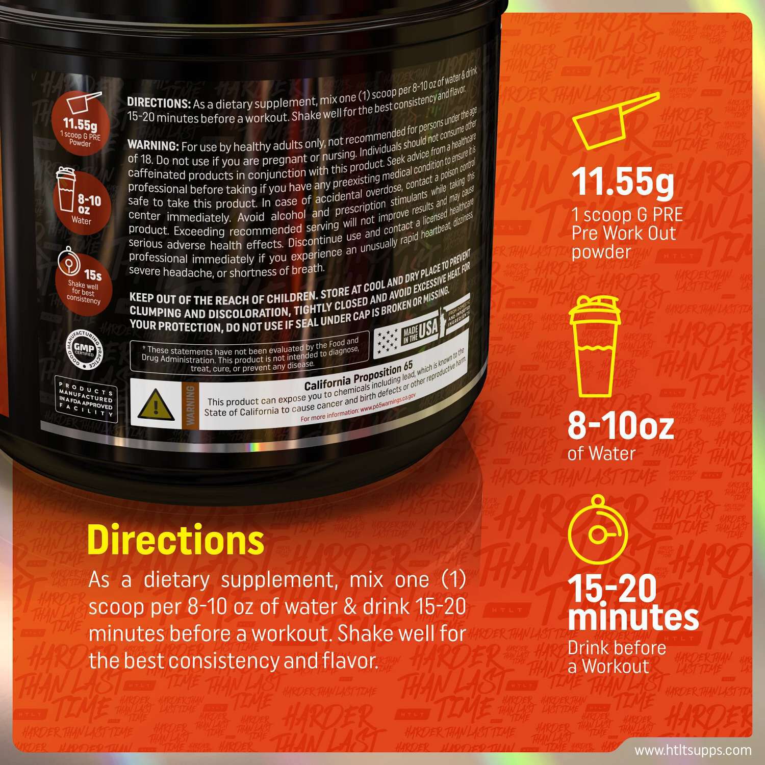 G-Pre - Orange Creamsicle (40 Servings) Orange Creamsicle | GNC