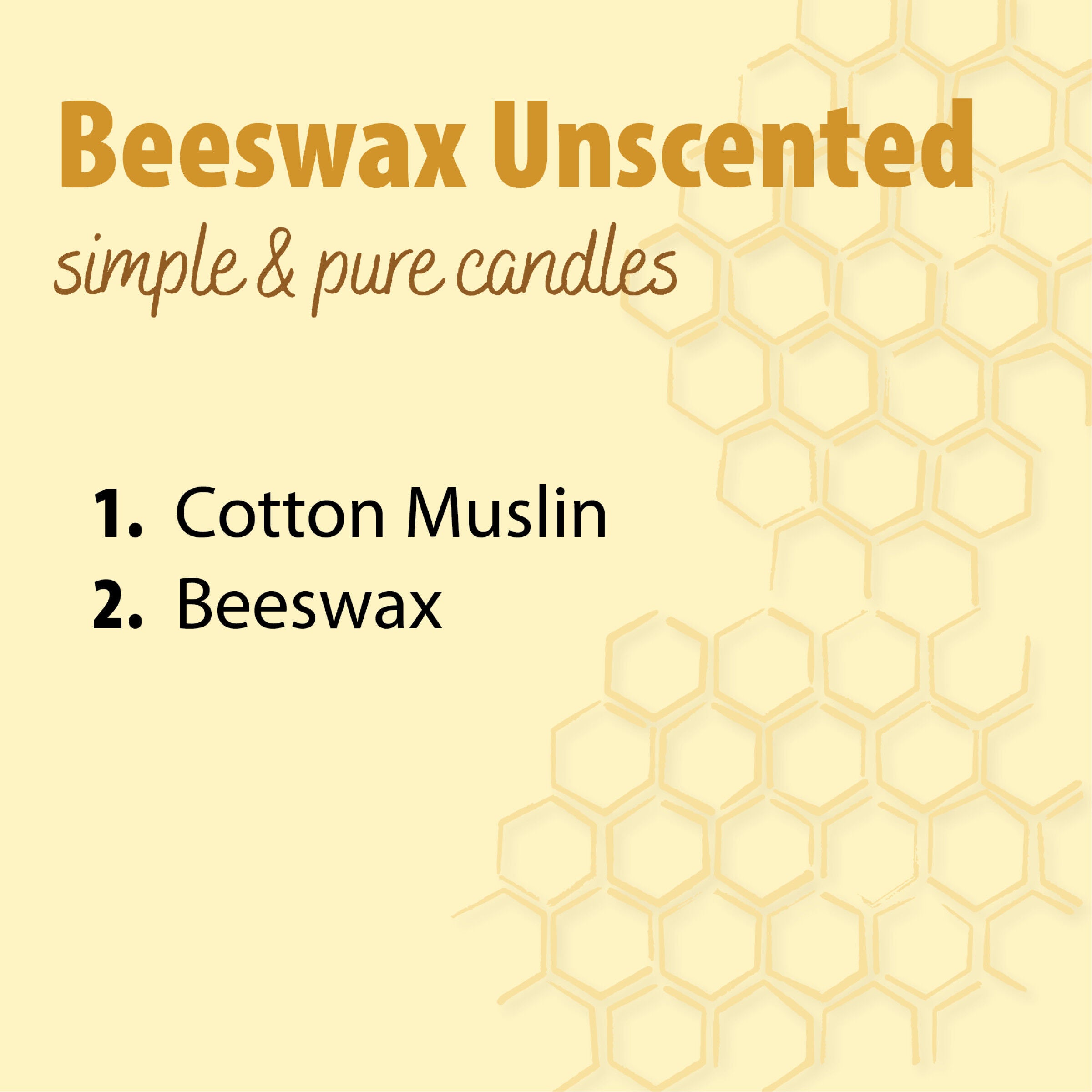 All Natural Beeswax Candle - 4 Candles  | GNC