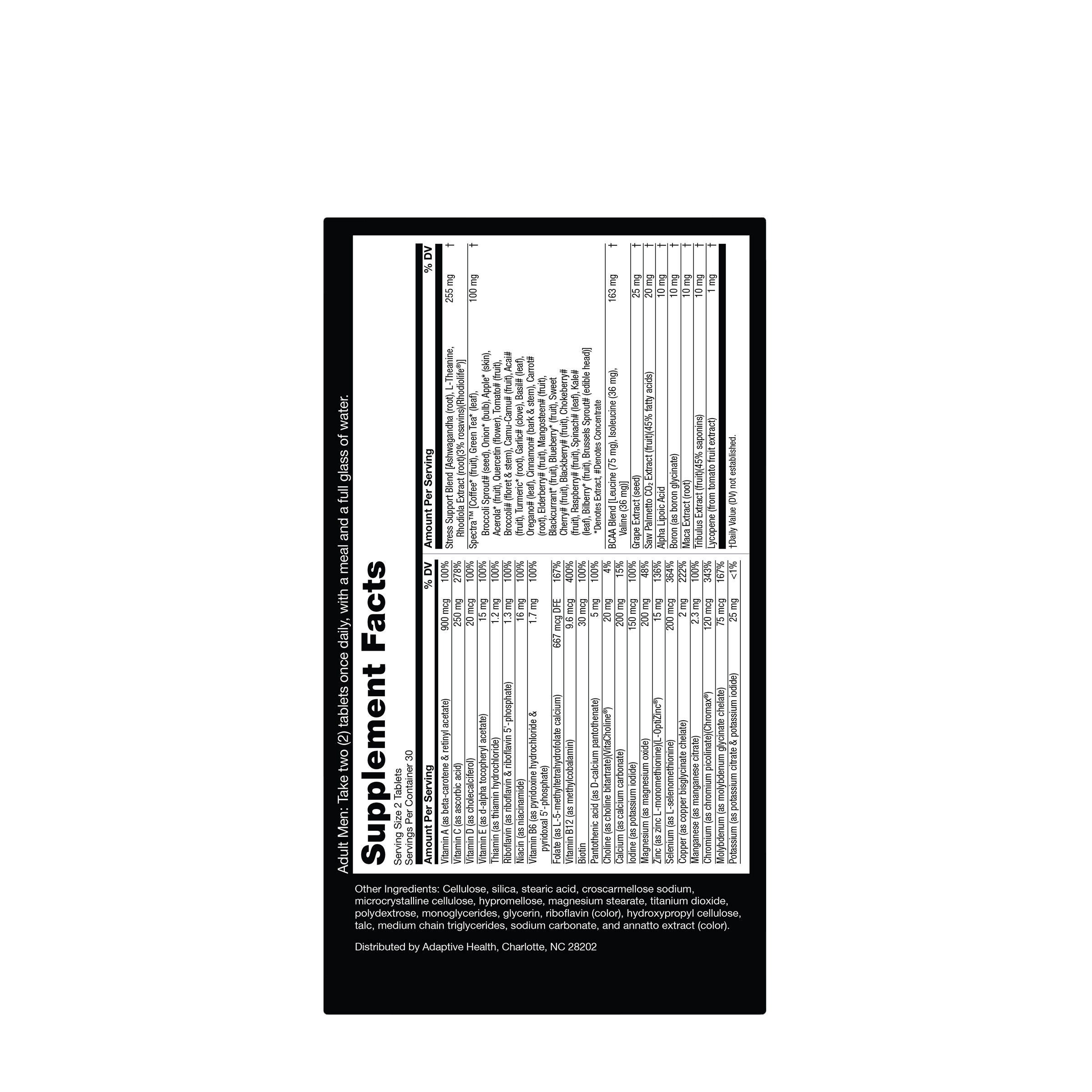 Men's Testosterone Multivitamin - 60 Tablets (30 Servings)  | GNC