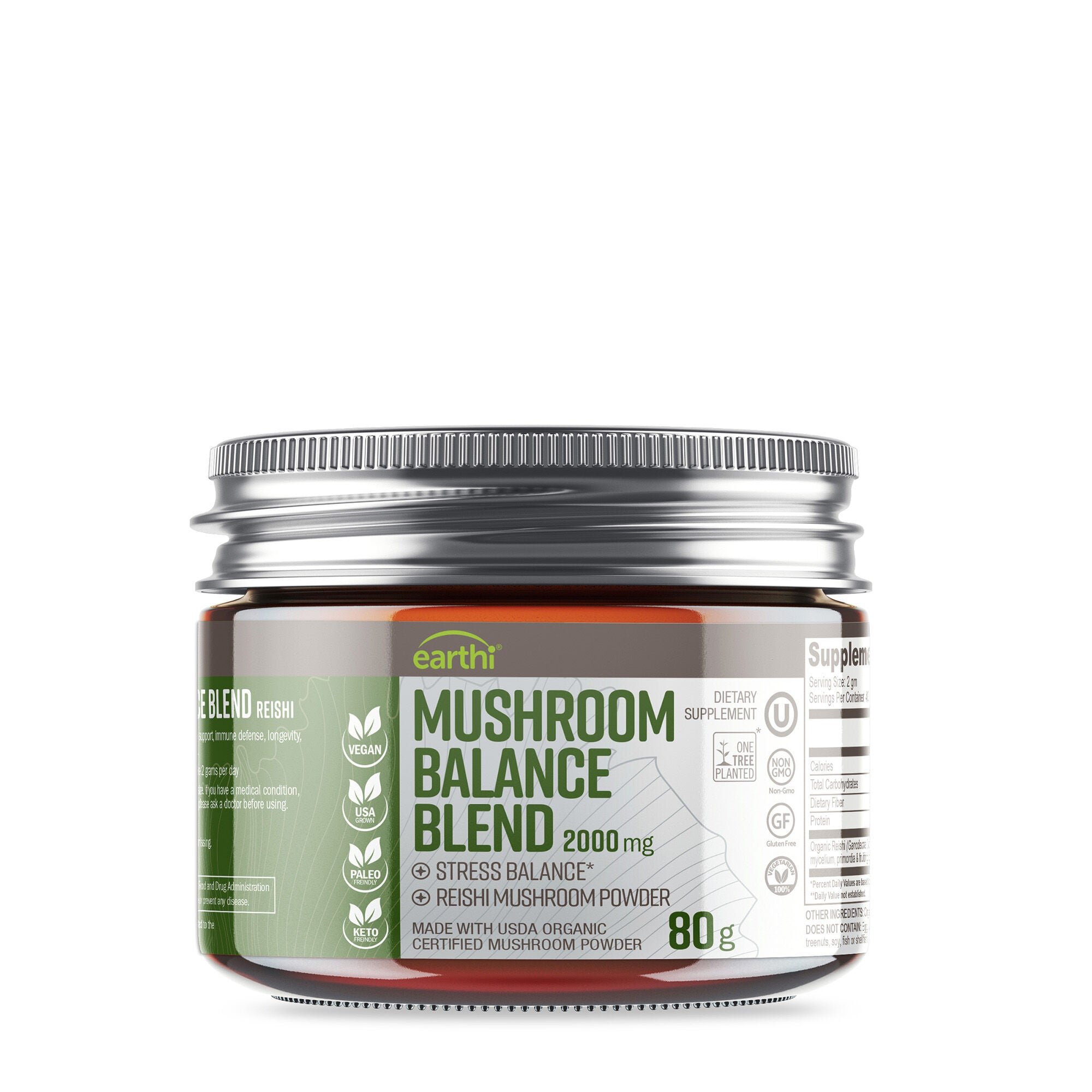Mushroom Balance Blend 2000mg - 80g (40 Servings)  | GNC