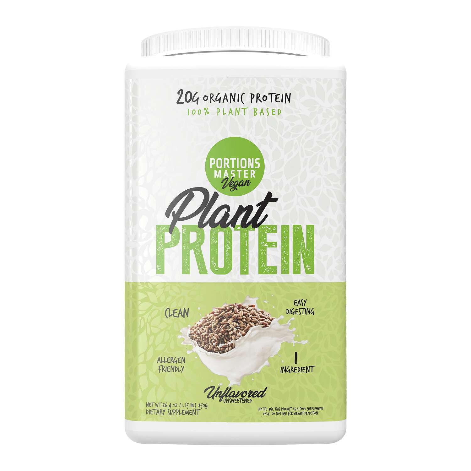 Vegan Plant Protein - Unflavored (30 Servings)  | GNC