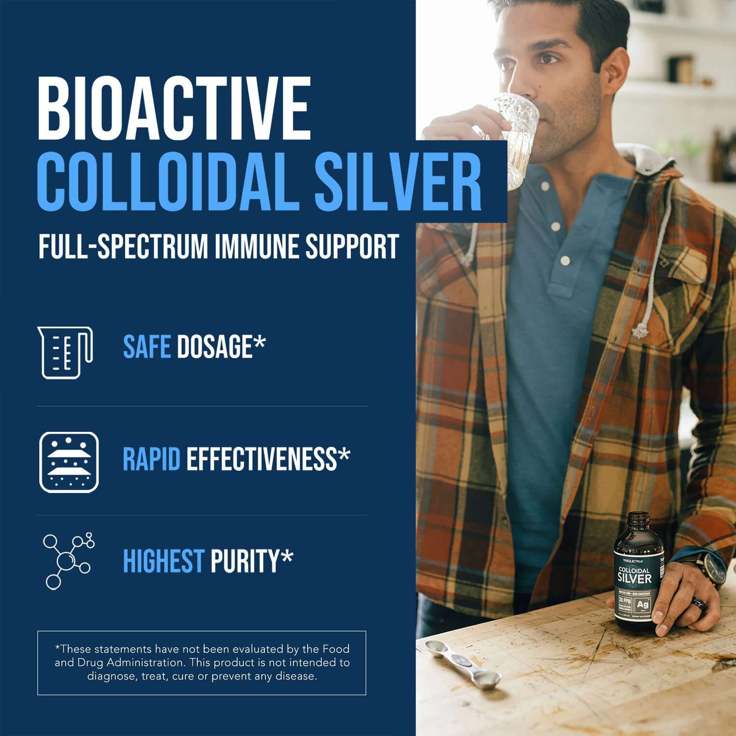 Colloidal Silver - 8 fl oz (48 Servings)