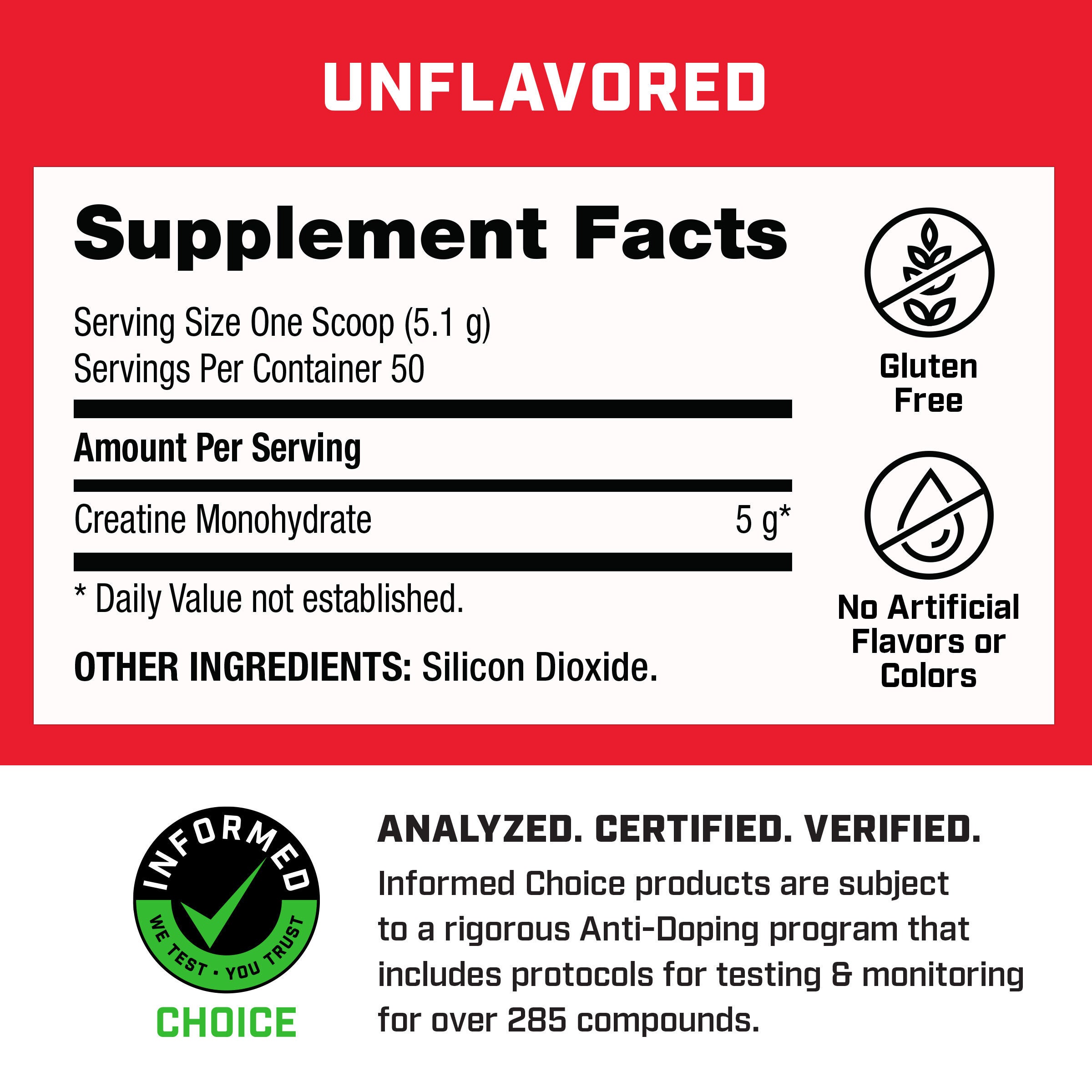 Creatine Monohydrate (50 Servings)