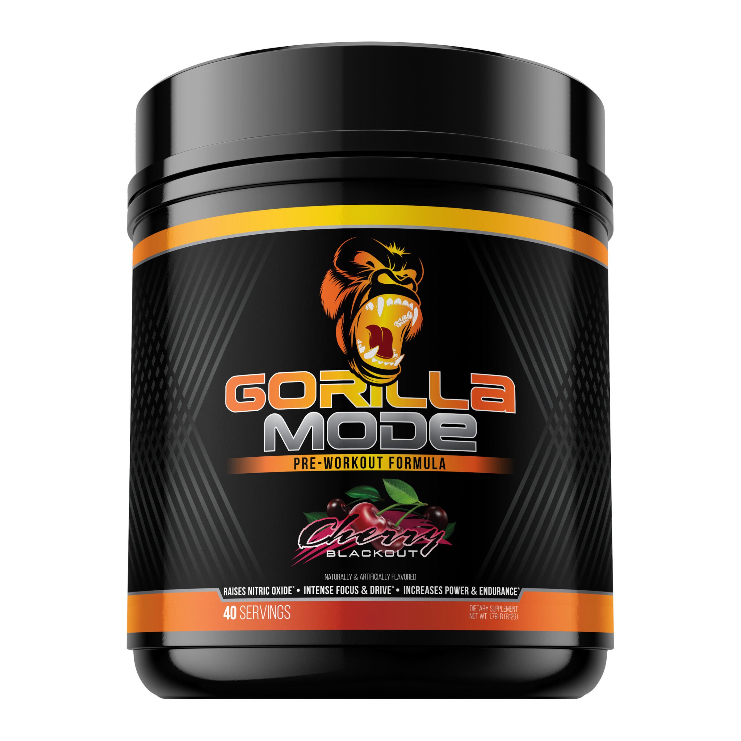 Gorilla Mode Pre-Workout - Cherry Blackout (40 Servings)