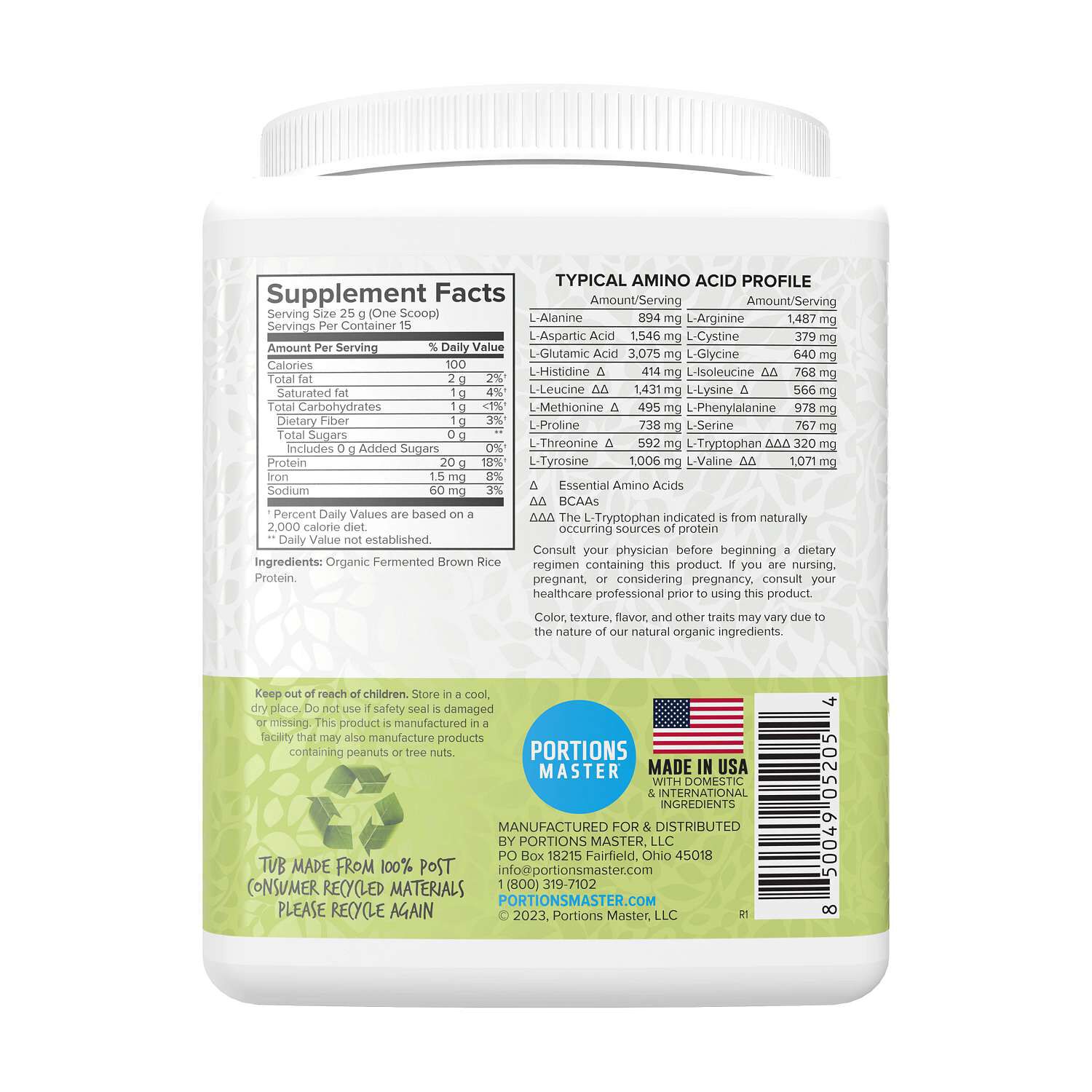 Vegan Plant Protein - Unflavored (15 Servings)  | GNC