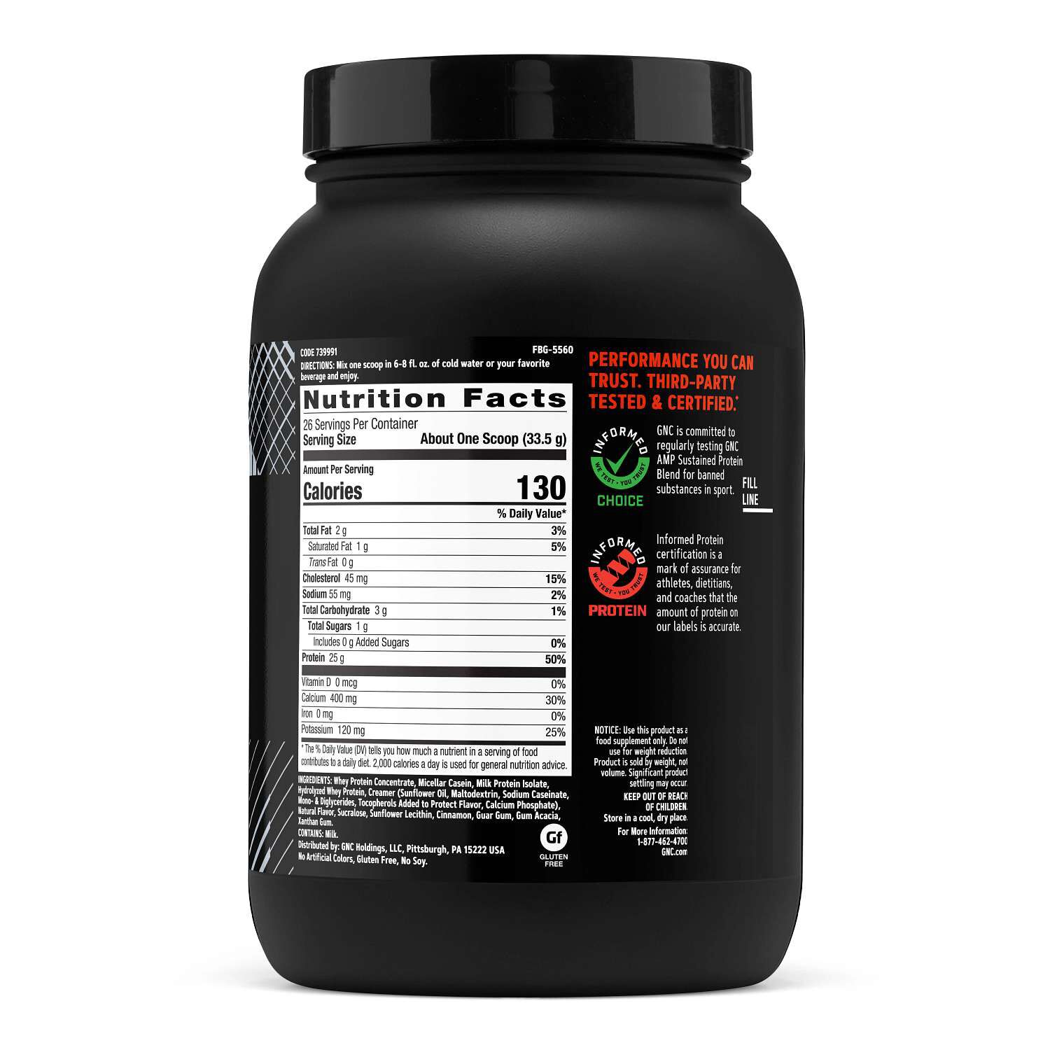 Sustained Protein Blend - Cinnamon Toast (26 Servings) Cinnamon Toast | GNC