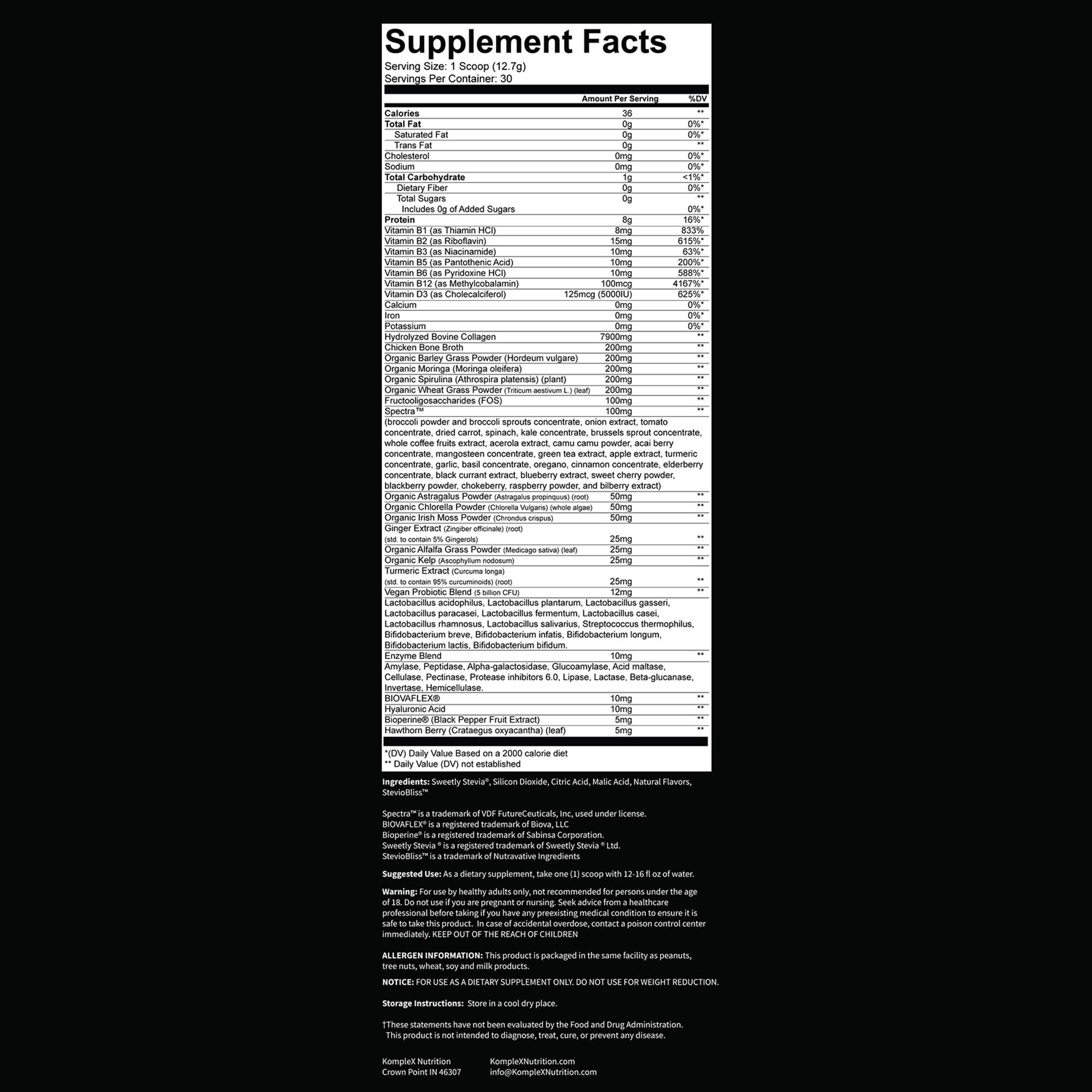 Super Greens + Reds Collagen Peptides - Berry Blend - 13.44 oz. (30 Servings)  | GNC